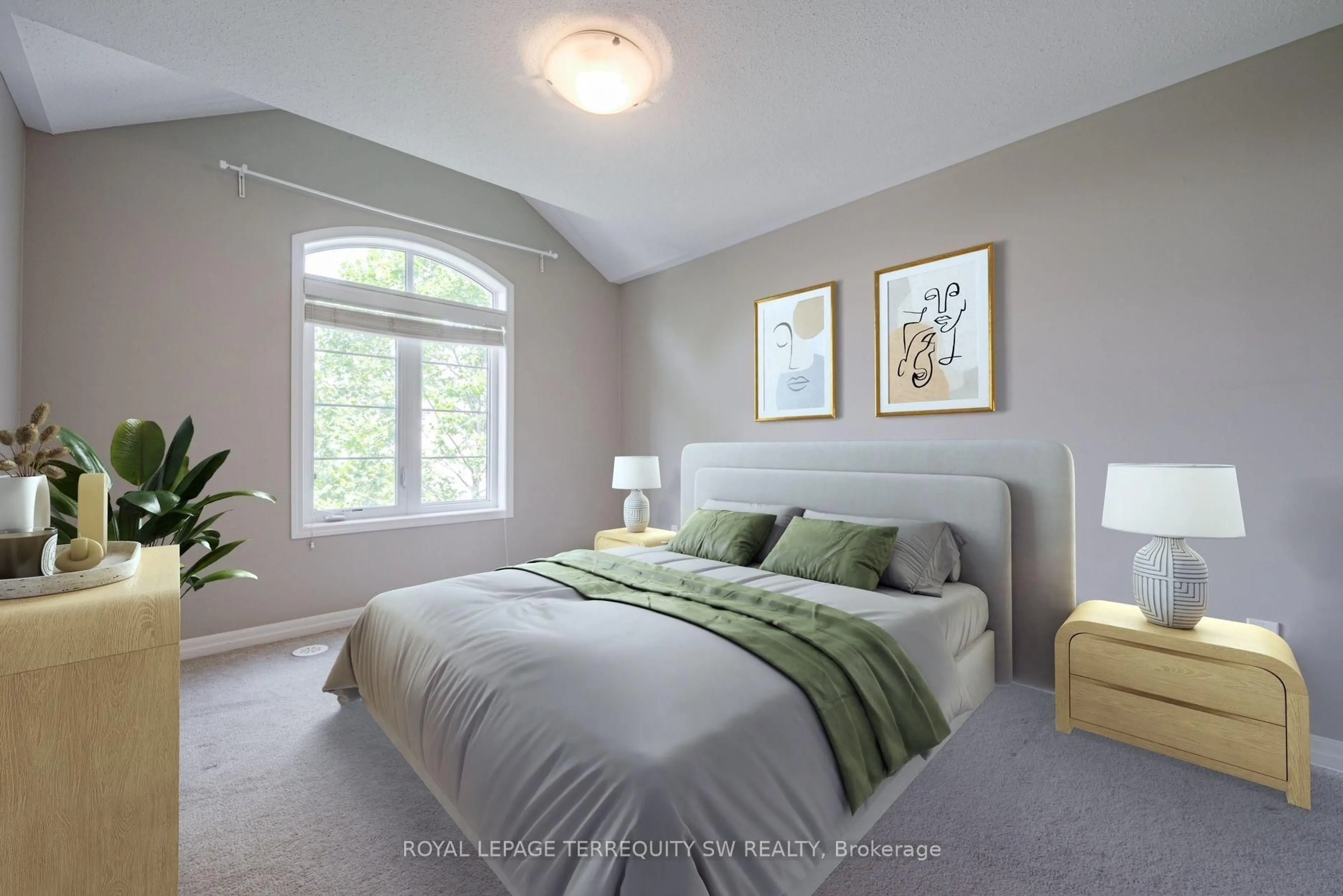 Bedroom with bed, unknown for 248 Ellen Davidson Dr, Oakville Ontario L6M 0V2