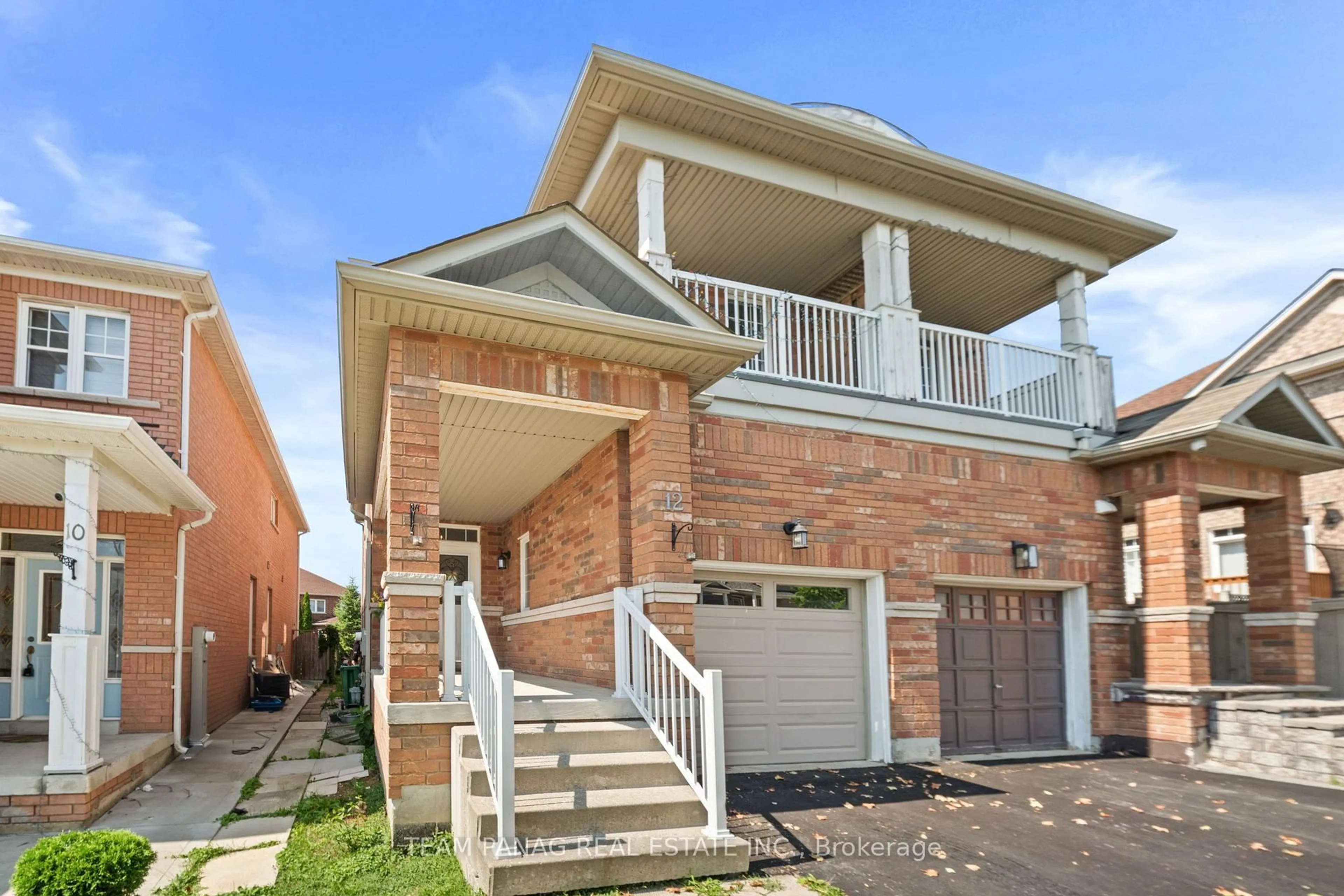 Home with brick exterior material, street for 12 Rainy Dale Rd, Brampton Ontario L6V 4S7