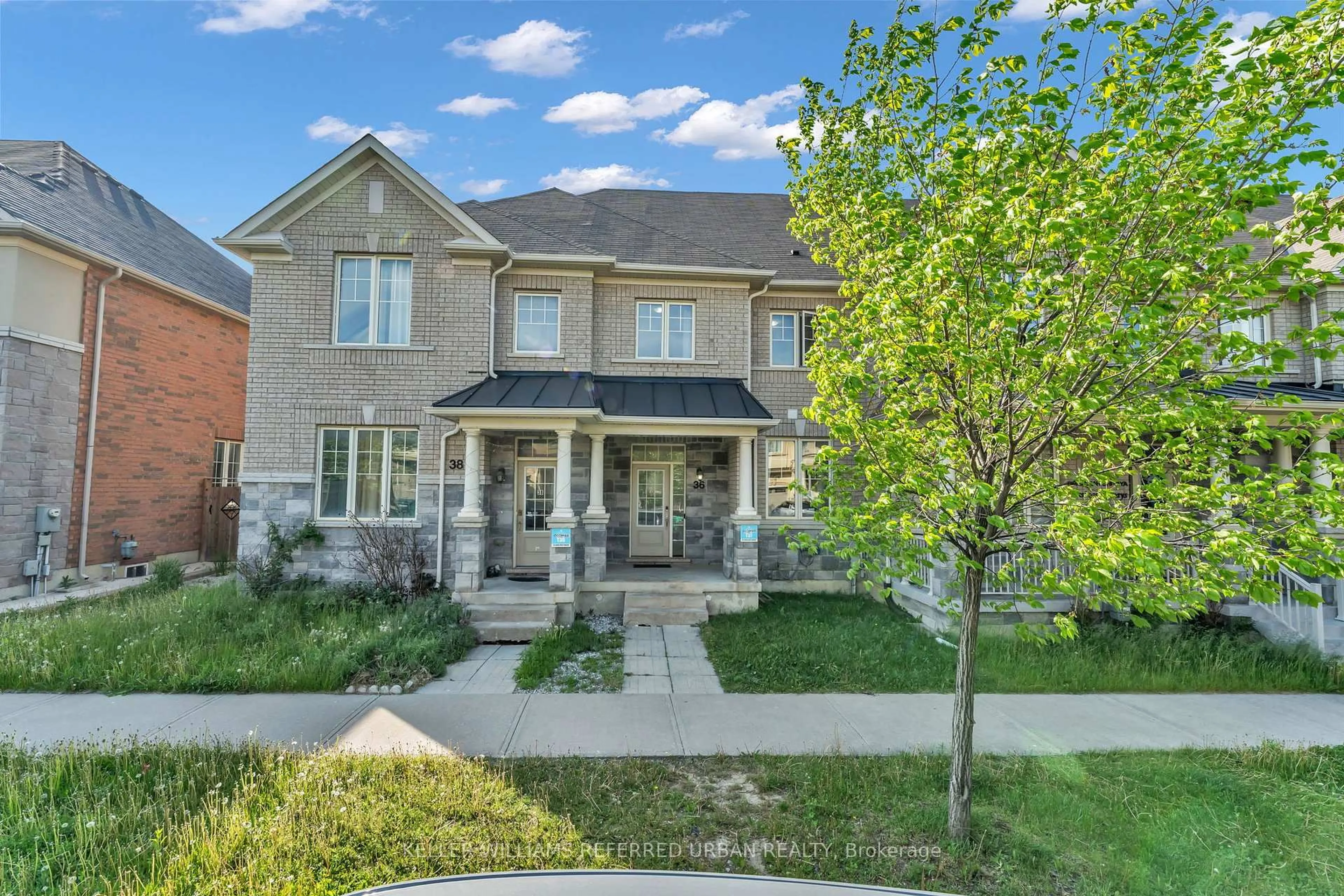 Home with brick exterior material, street for 36 Ledger Point Cres, Brampton Ontario L6R 3W3