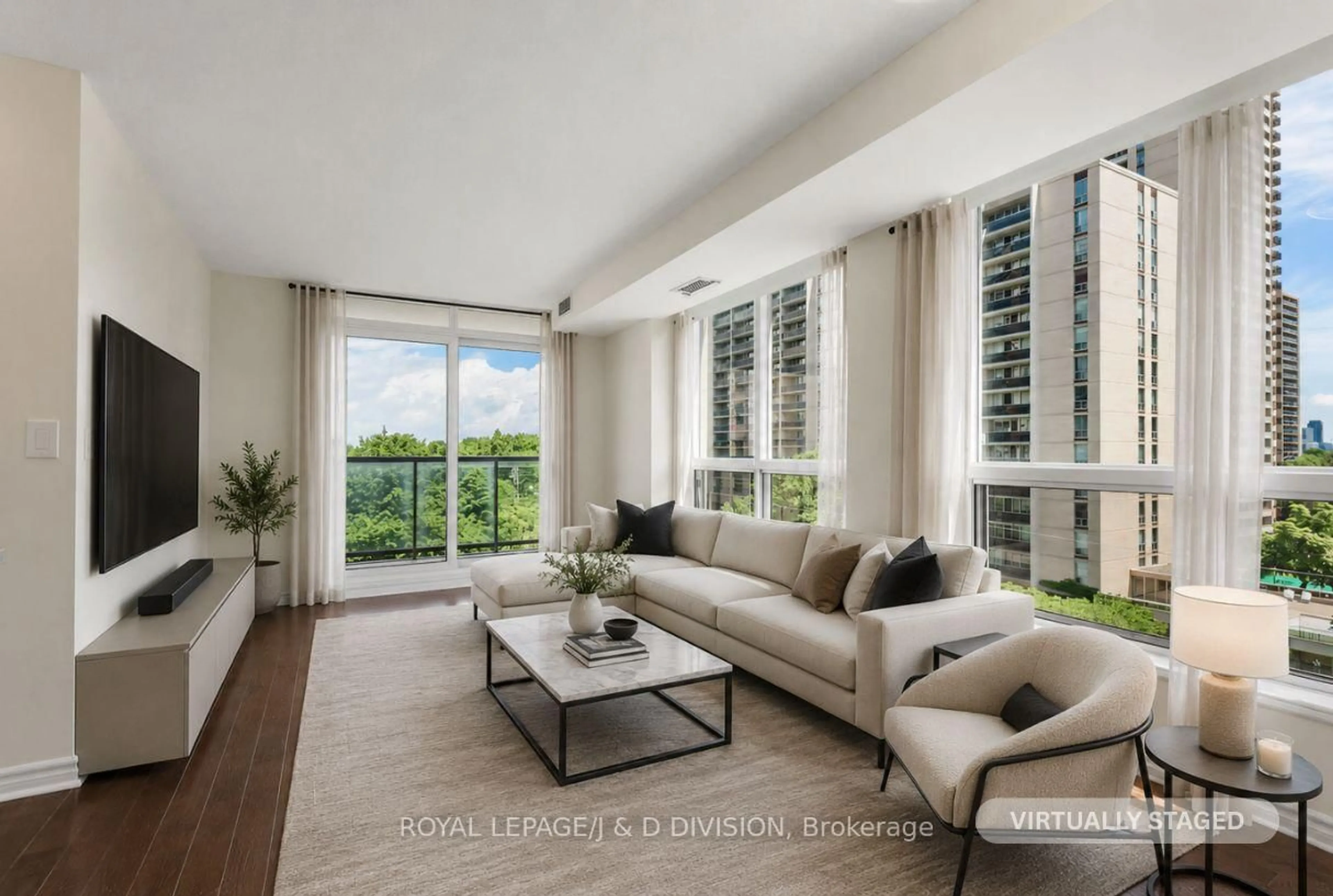 Living room with furniture, unknown for 70 High Park Ave #503, Toronto Ontario M6P 1A1