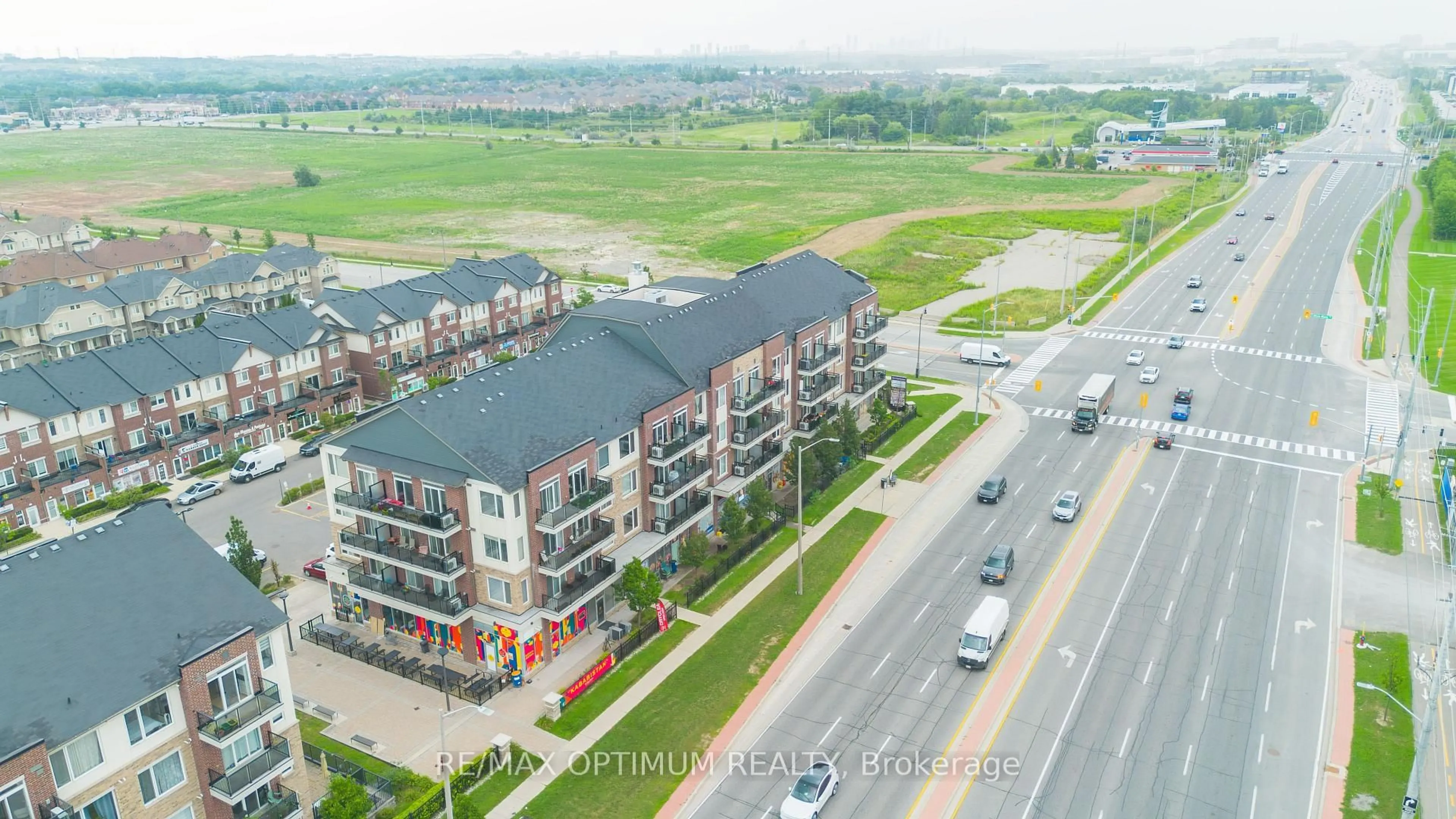 A pic from outside/outdoor area/front of a property/back of a property/a pic from drone, city buildings view from balcony for 50 Sky Harbour Dr #315, Brampton Ontario L6Y 6B8