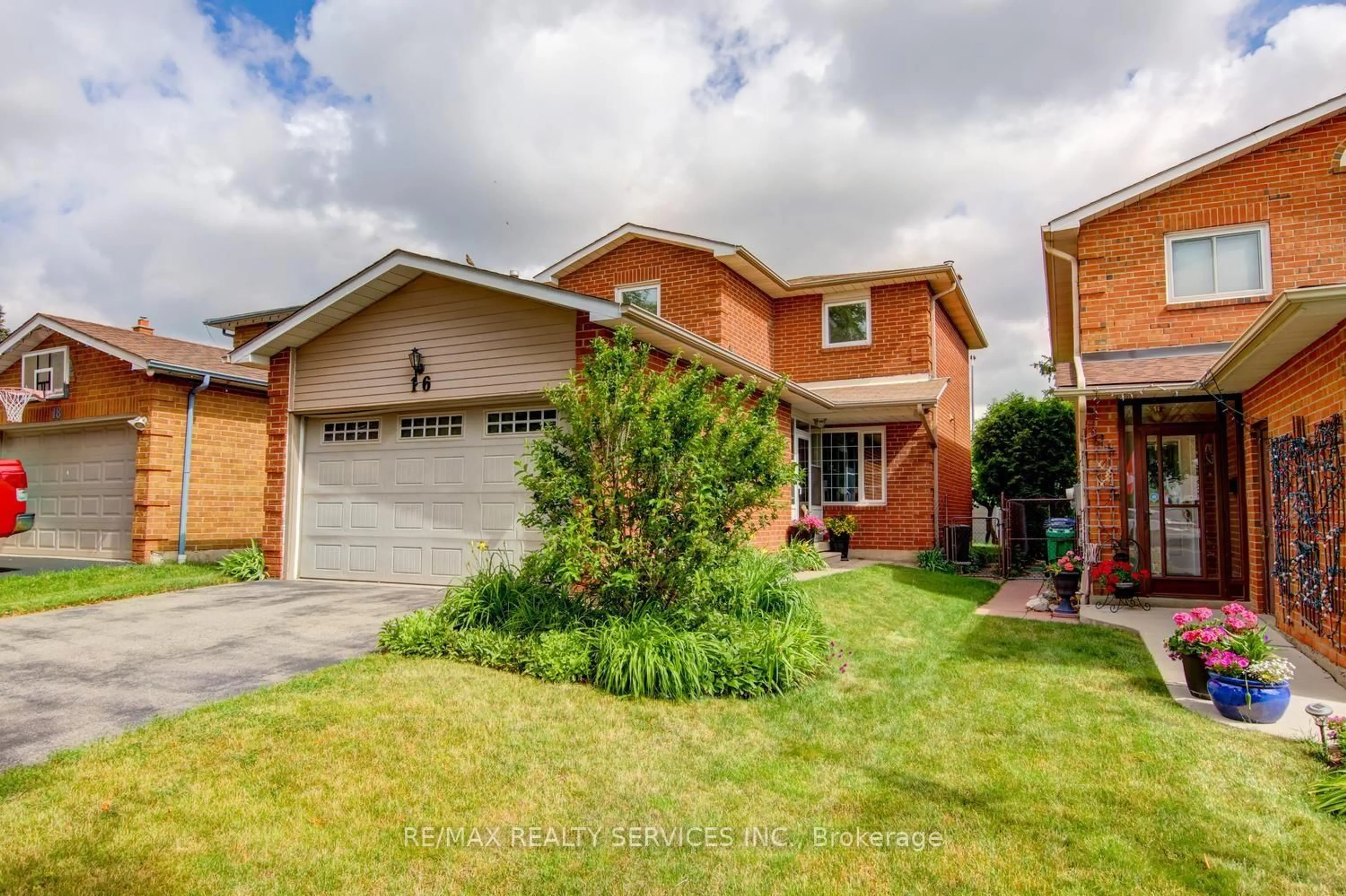 Home with brick exterior material, street for 16 Cavalier Crt, Brampton Ontario L6V 3K6