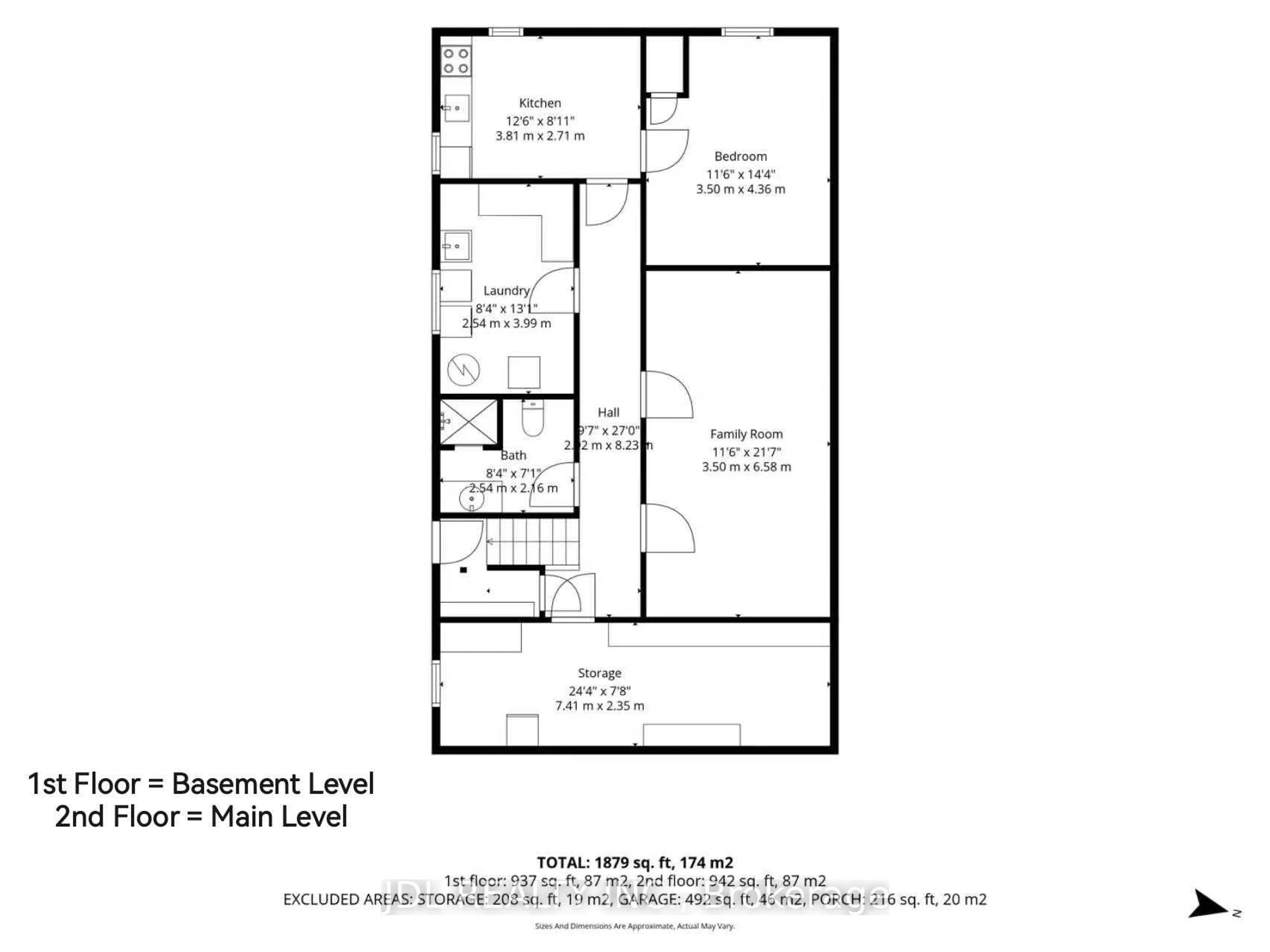 Floor plan for 40 Montana Ave, Toronto Ontario M3M 1B6