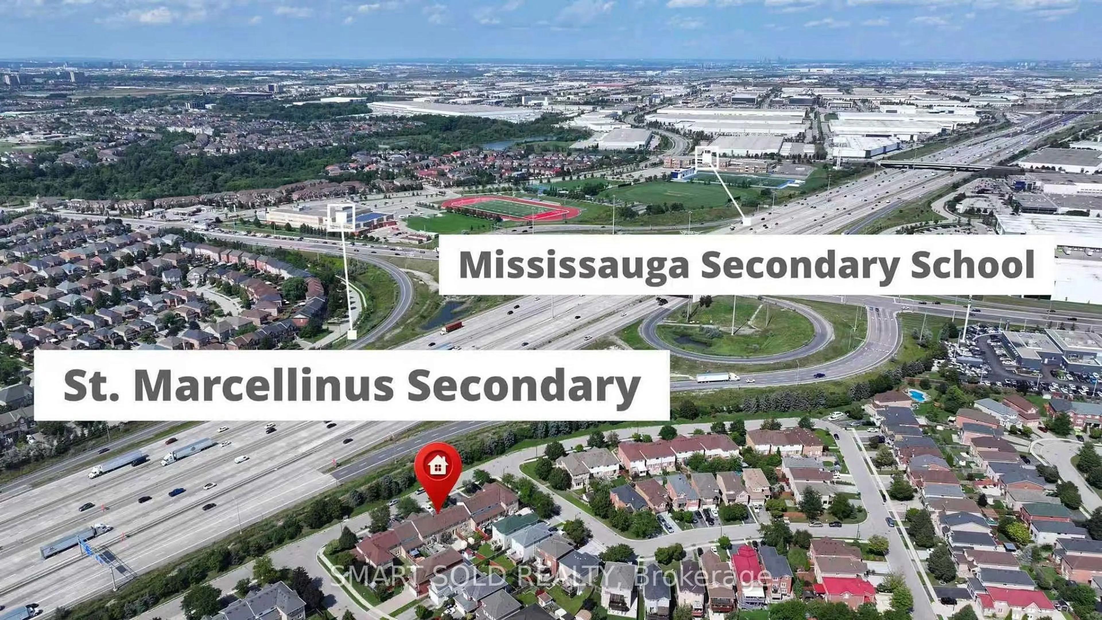 Picture of a map for 906 Delgado Dr, Mississauga Ontario L5V 2S4