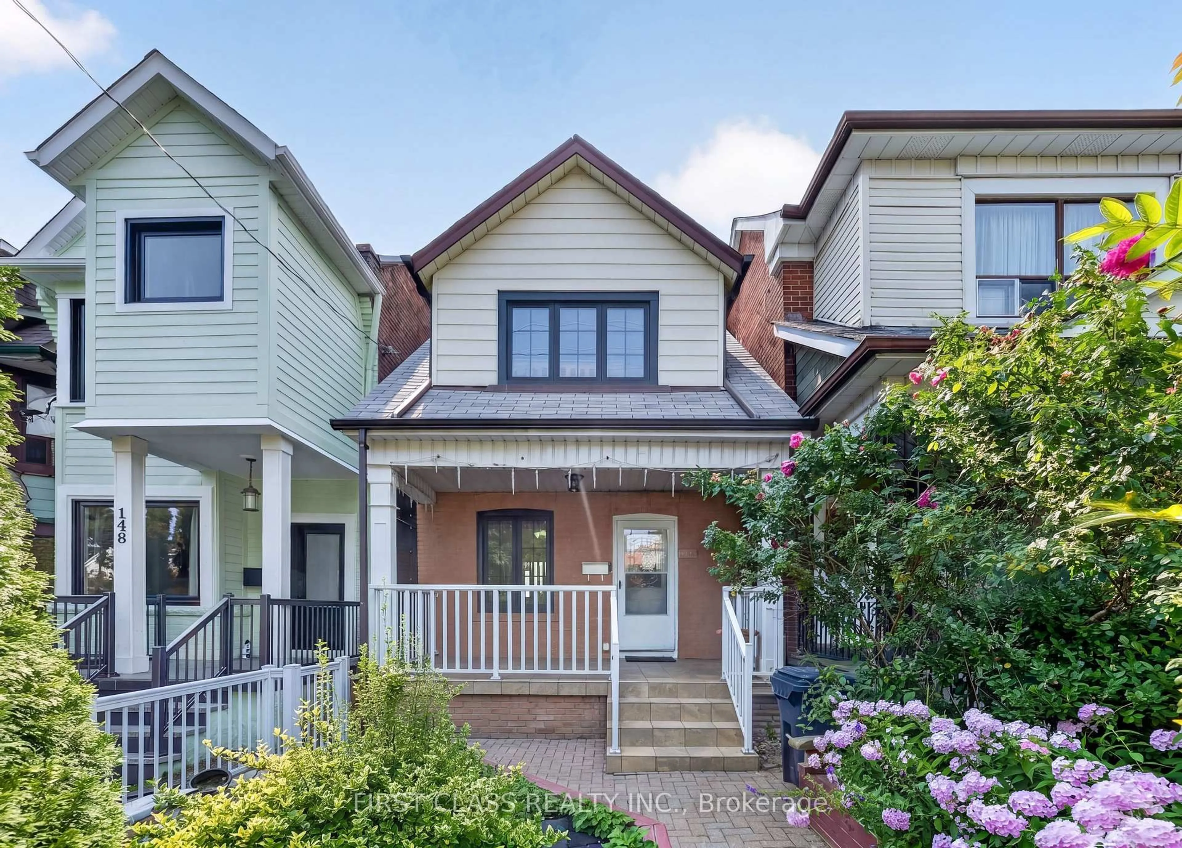 Home with brick exterior material, street for 150 Caledonia Rd, Toronto Ontario M6E 4S7