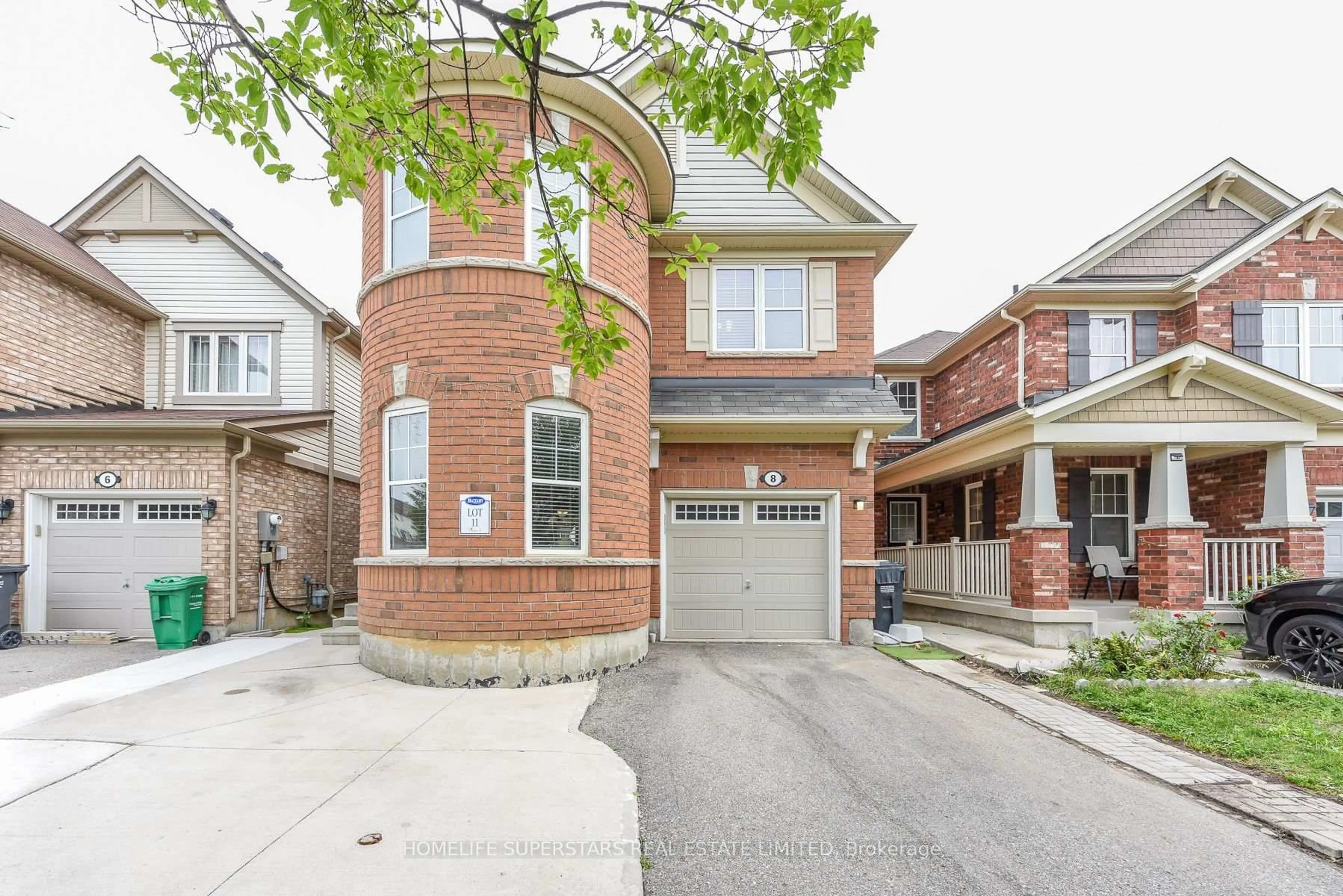Home with brick exterior material, street for 8 Miracle Tr, Brampton Ontario L7A 0Y3
