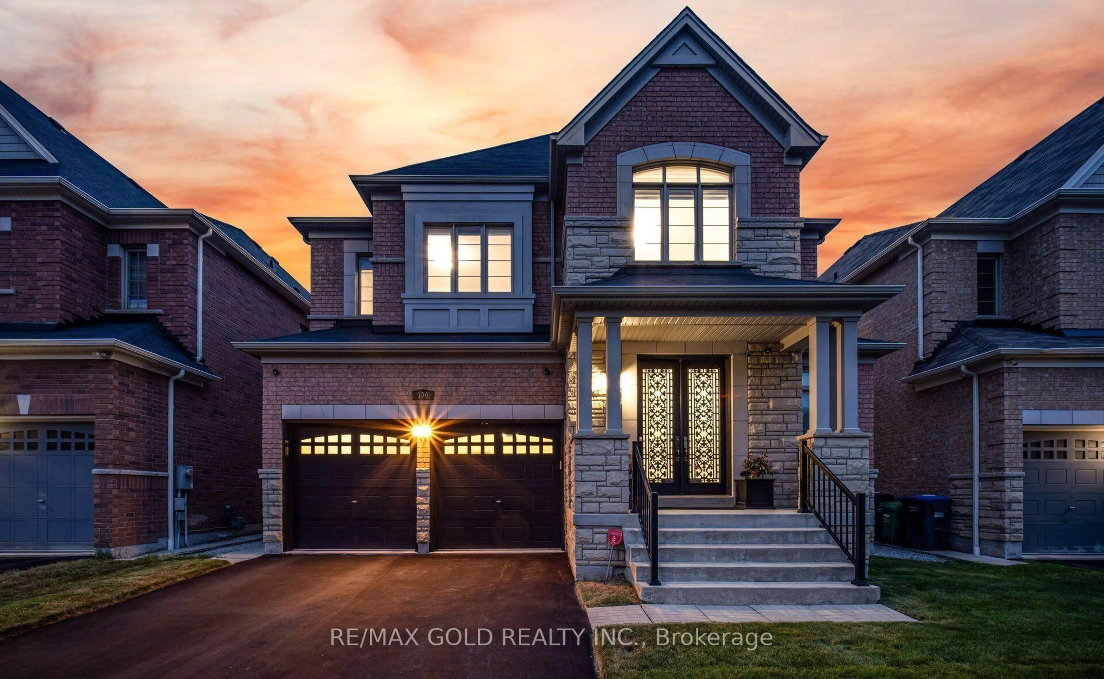 Home with brick exterior material, street for 106 Rising Hill Rdge, Brampton Ontario L6Y 6B2