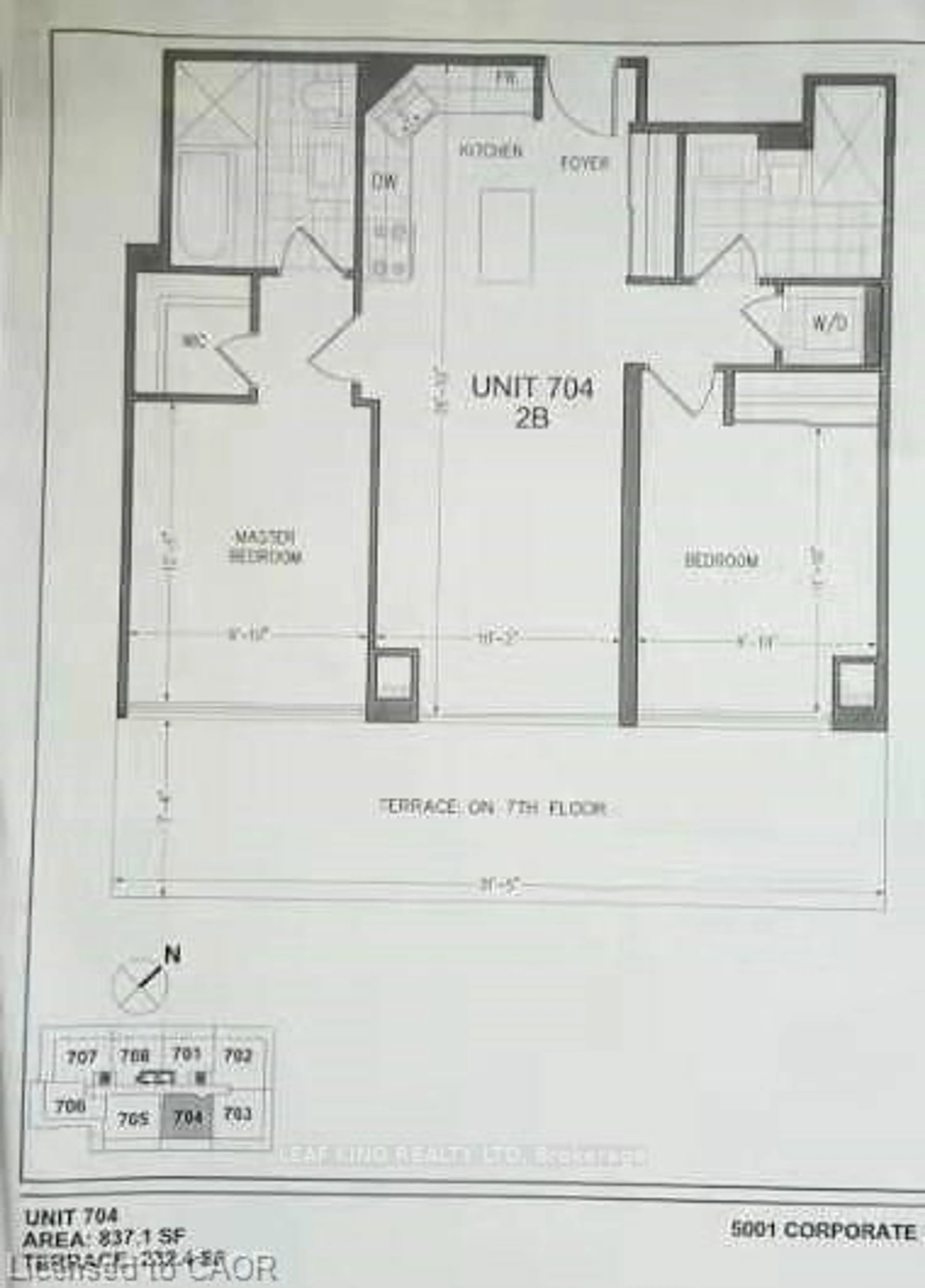 Floor plan for 5001 Corporate Dr #704, Burlington Ontario L7L 0H5