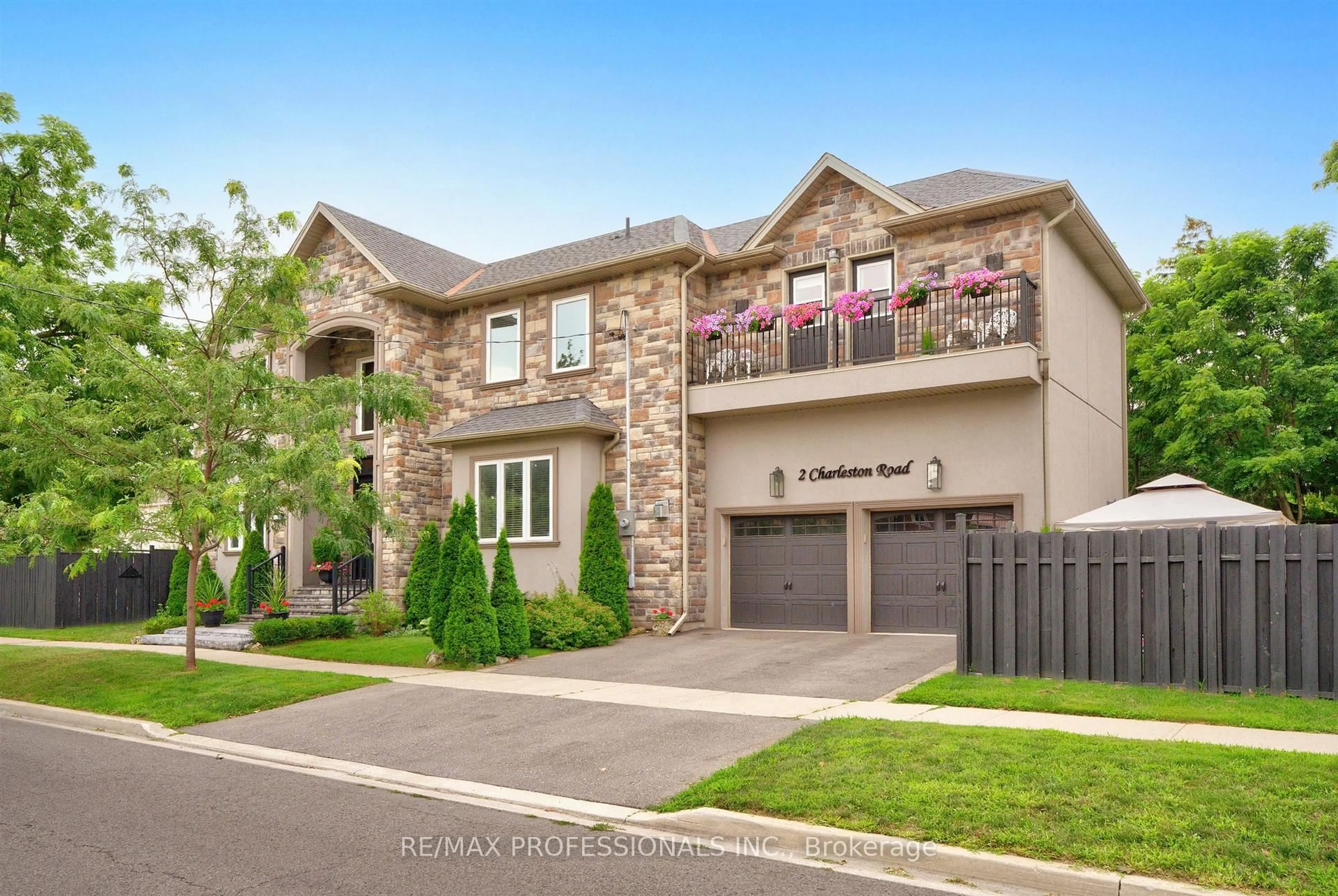 Home with brick exterior material, street for 2 Charleston Rd, Toronto Ontario M9B 4M7