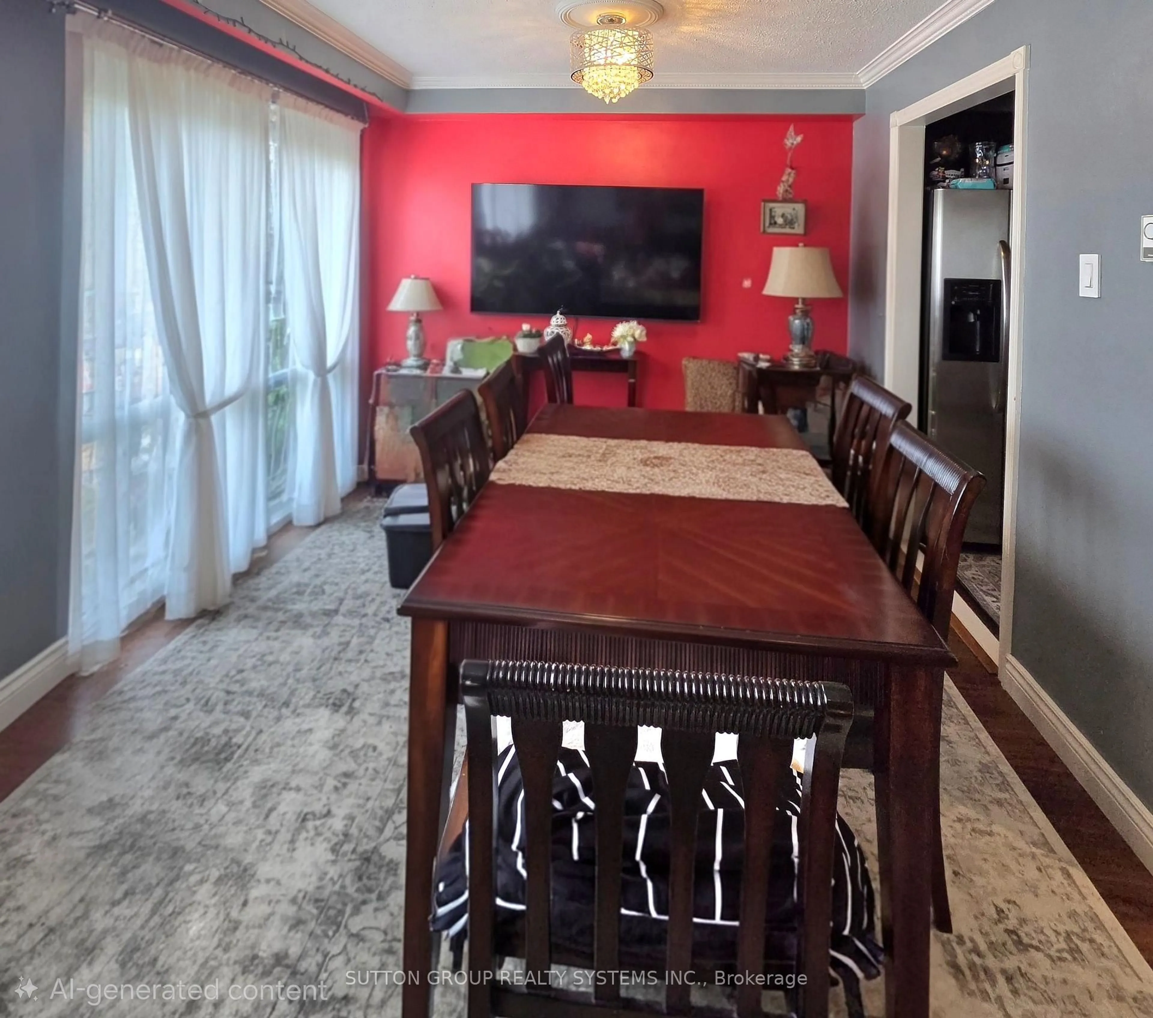 Dining room, wood/laminate floor for 2380 Bromsgrove Rd #19, Mississauga Ontario L5J 4E6