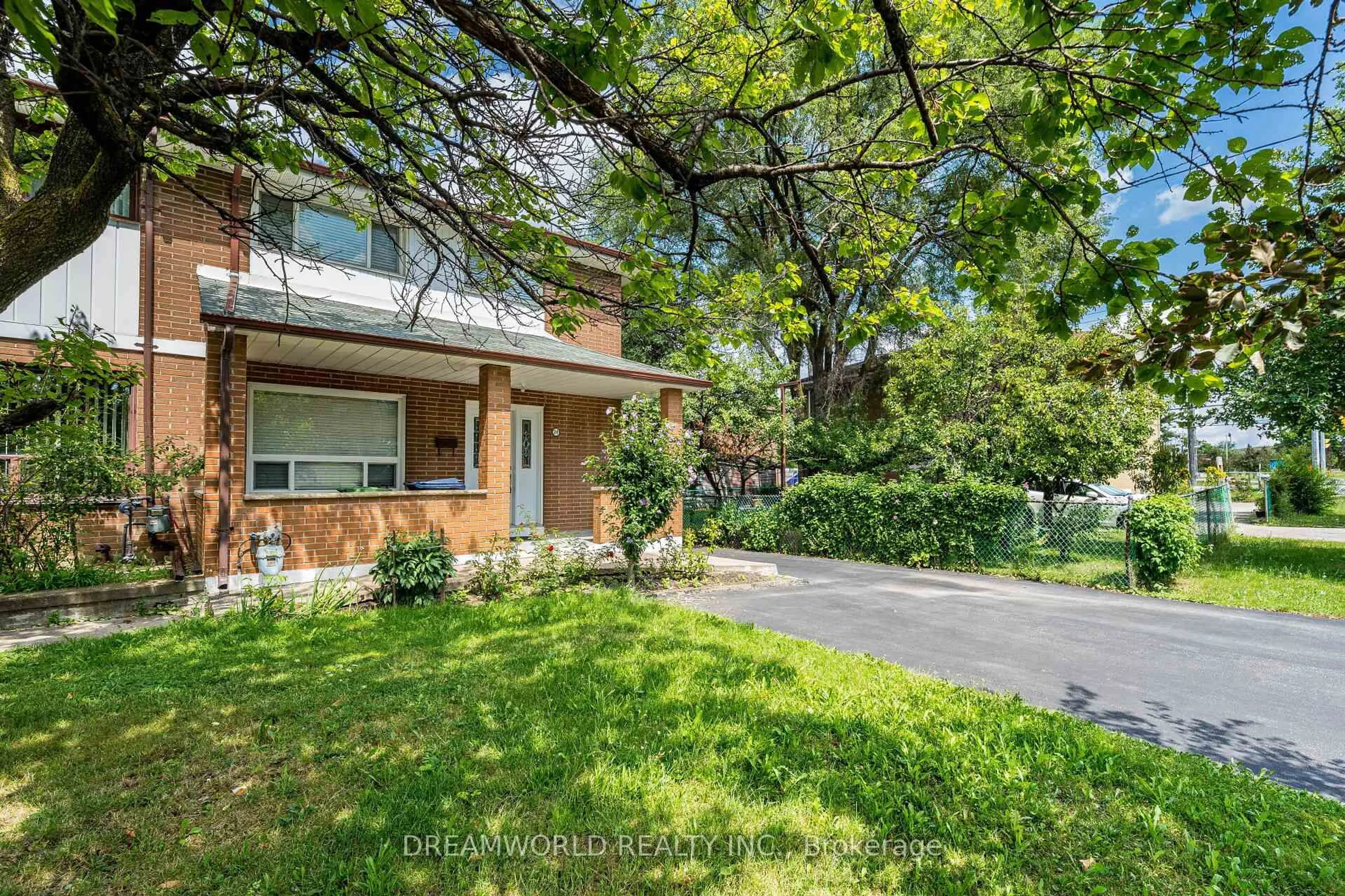 Home with brick exterior material, street for 24 Whitburn Cres, Toronto Ontario M3M 2S2