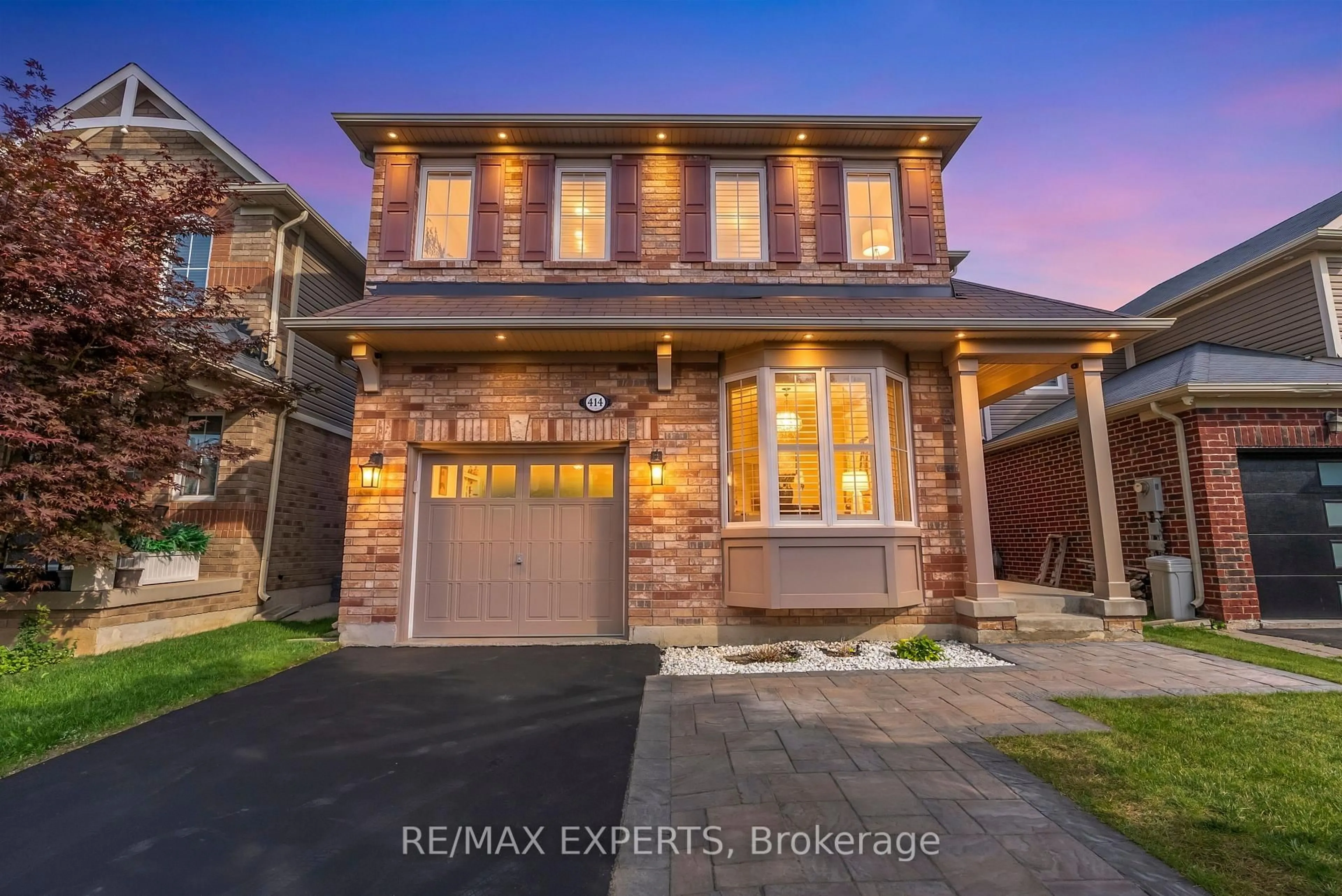 Home with brick exterior material, street for 414 Grenke Pl, Milton Ontario L9T 7T5