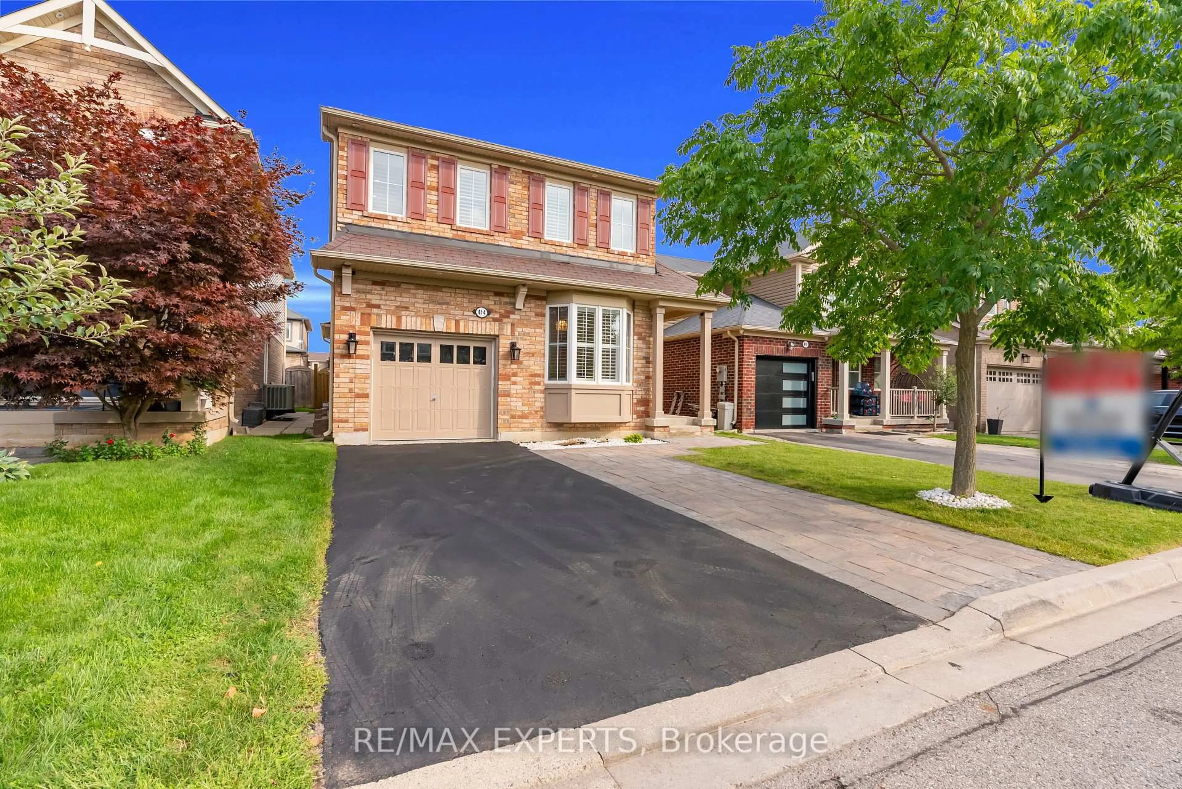 Home with brick exterior material, street for 414 Grenke Pl, Milton Ontario L9T 7T5