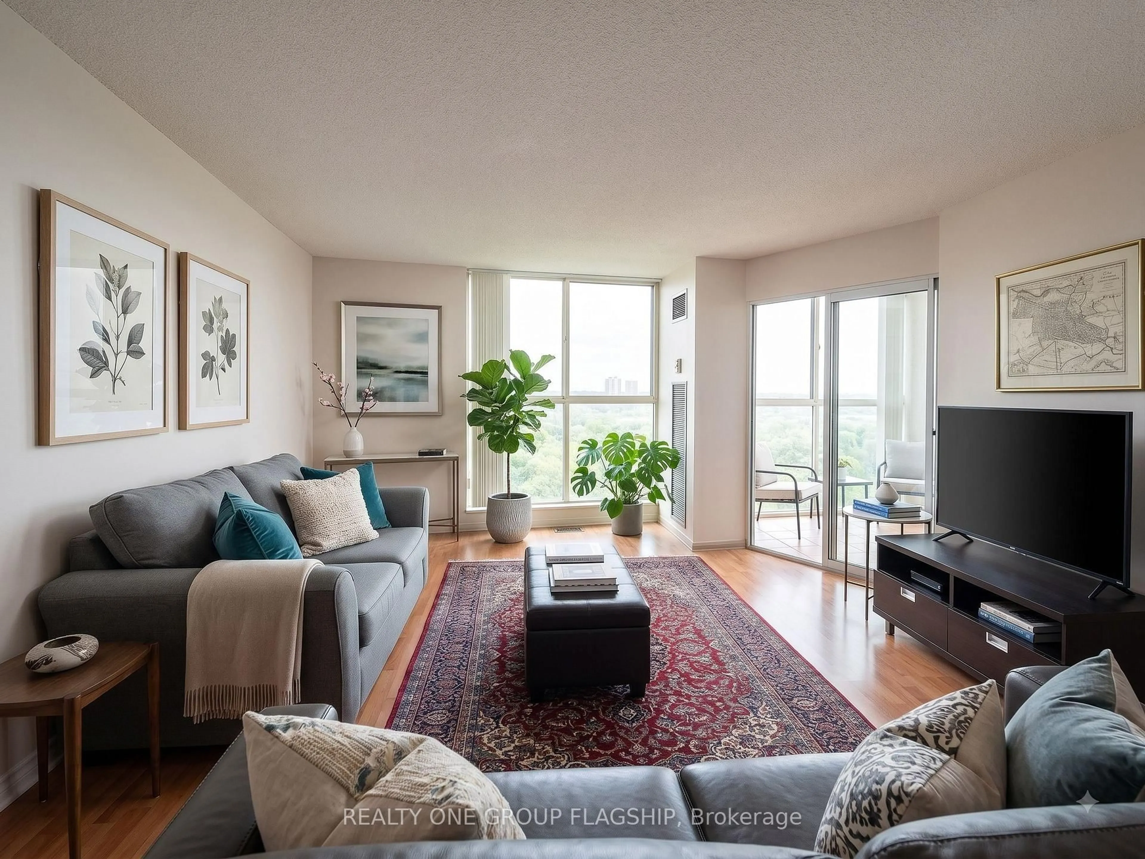 Living room with furniture, unknown for 600 Rexdale Blvd #802, Toronto Ontario M9W 6T4