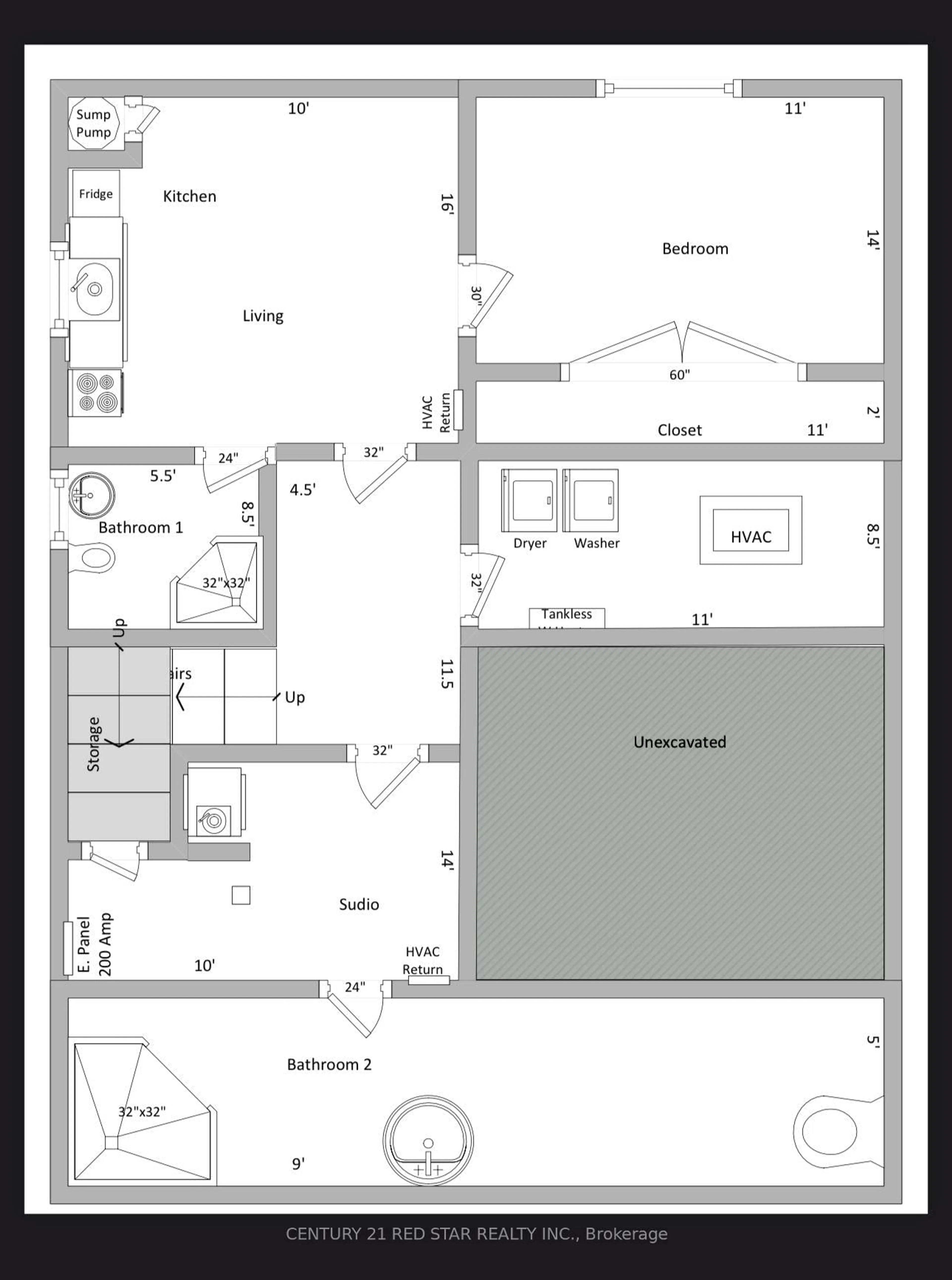 Floor plan for 441 Bergamot Ave, Milton Ontario L9E 1T9