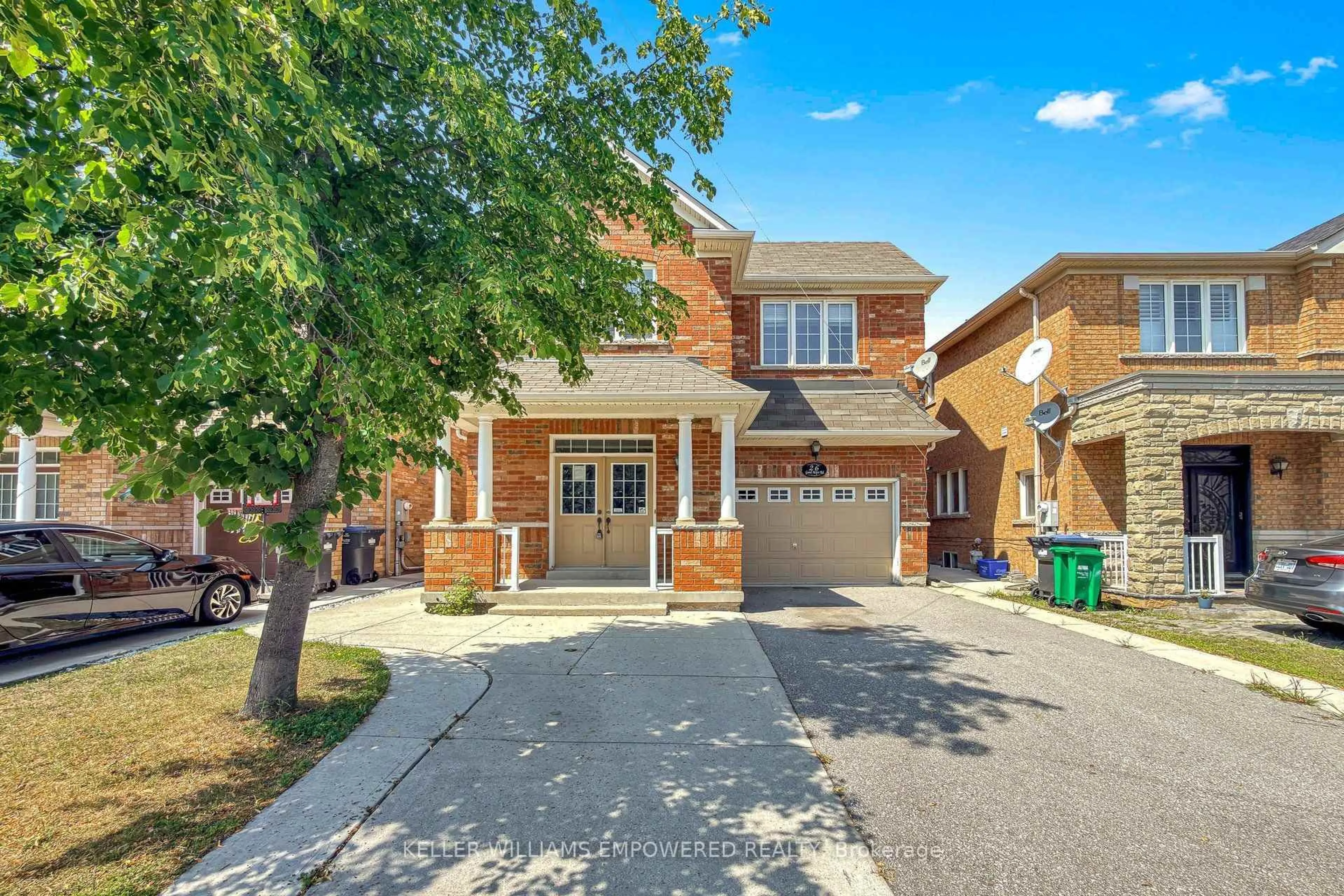 Home with brick exterior material, street for 26 Good Hope Rd, Brampton Ontario L6R 3L7