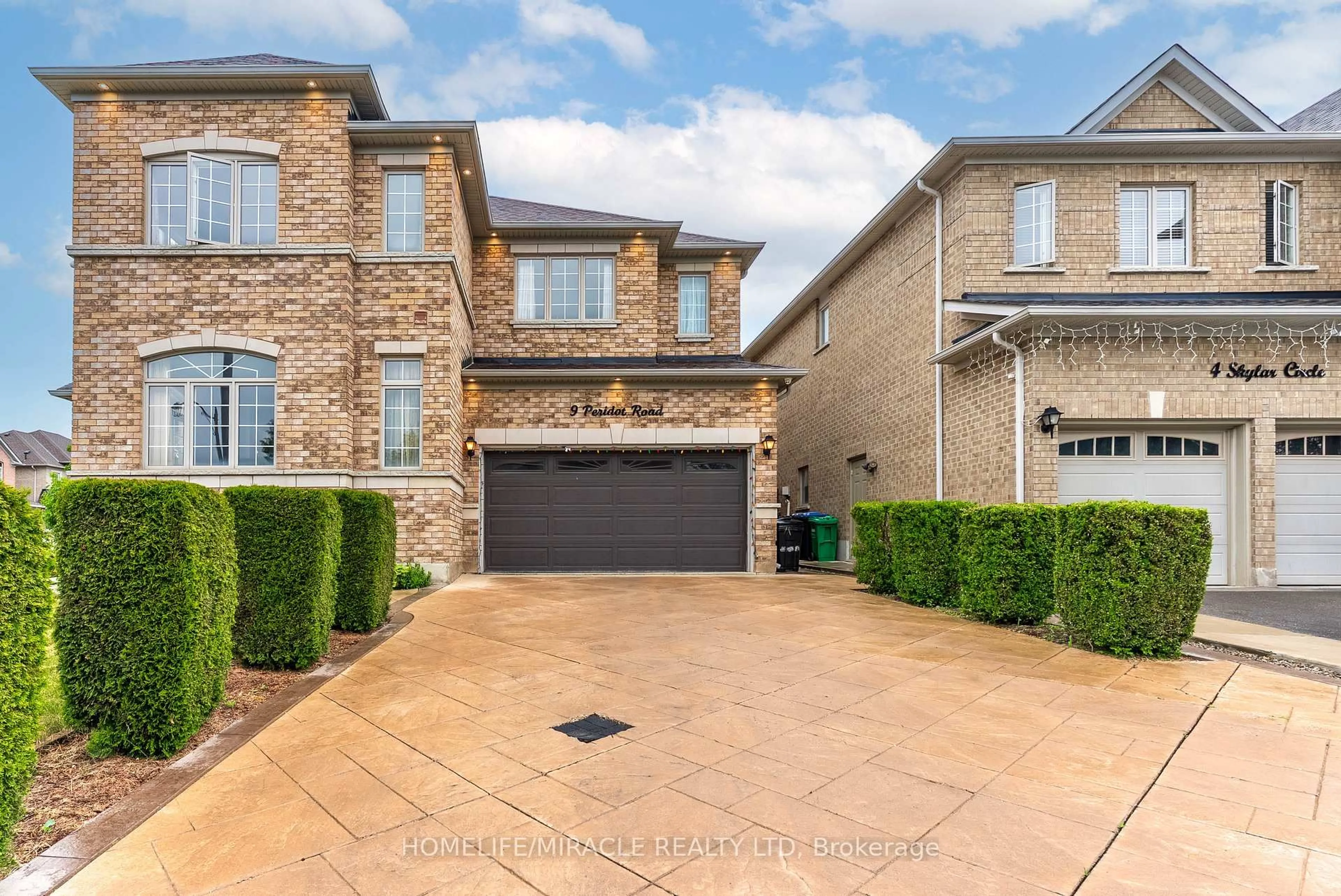 Home with brick exterior material, street for 9 Peridot Rd, Brampton Ontario L6P 0Z6