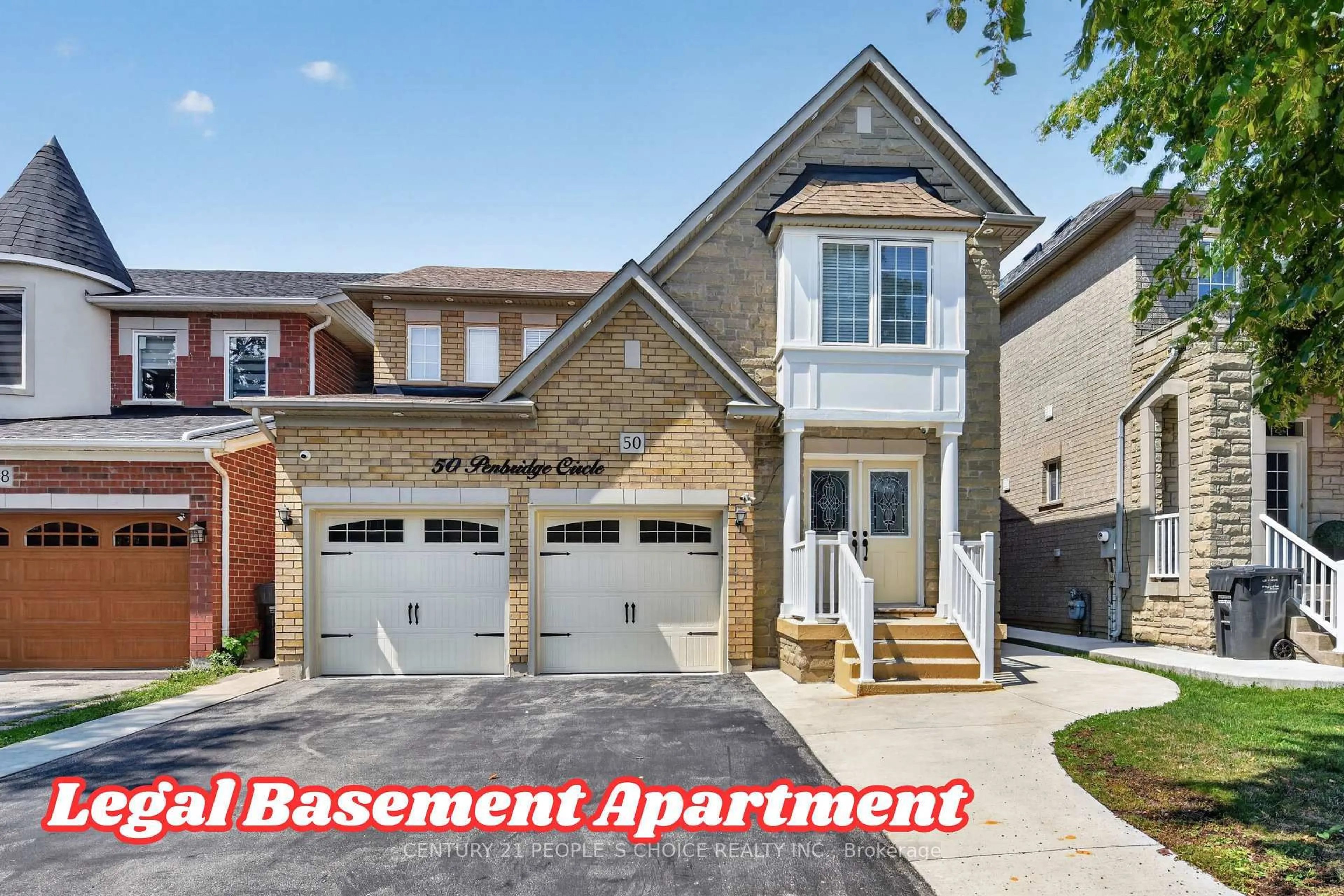Home with brick exterior material, street for 50 Penbridge Circ, Brampton Ontario L7A 2P9