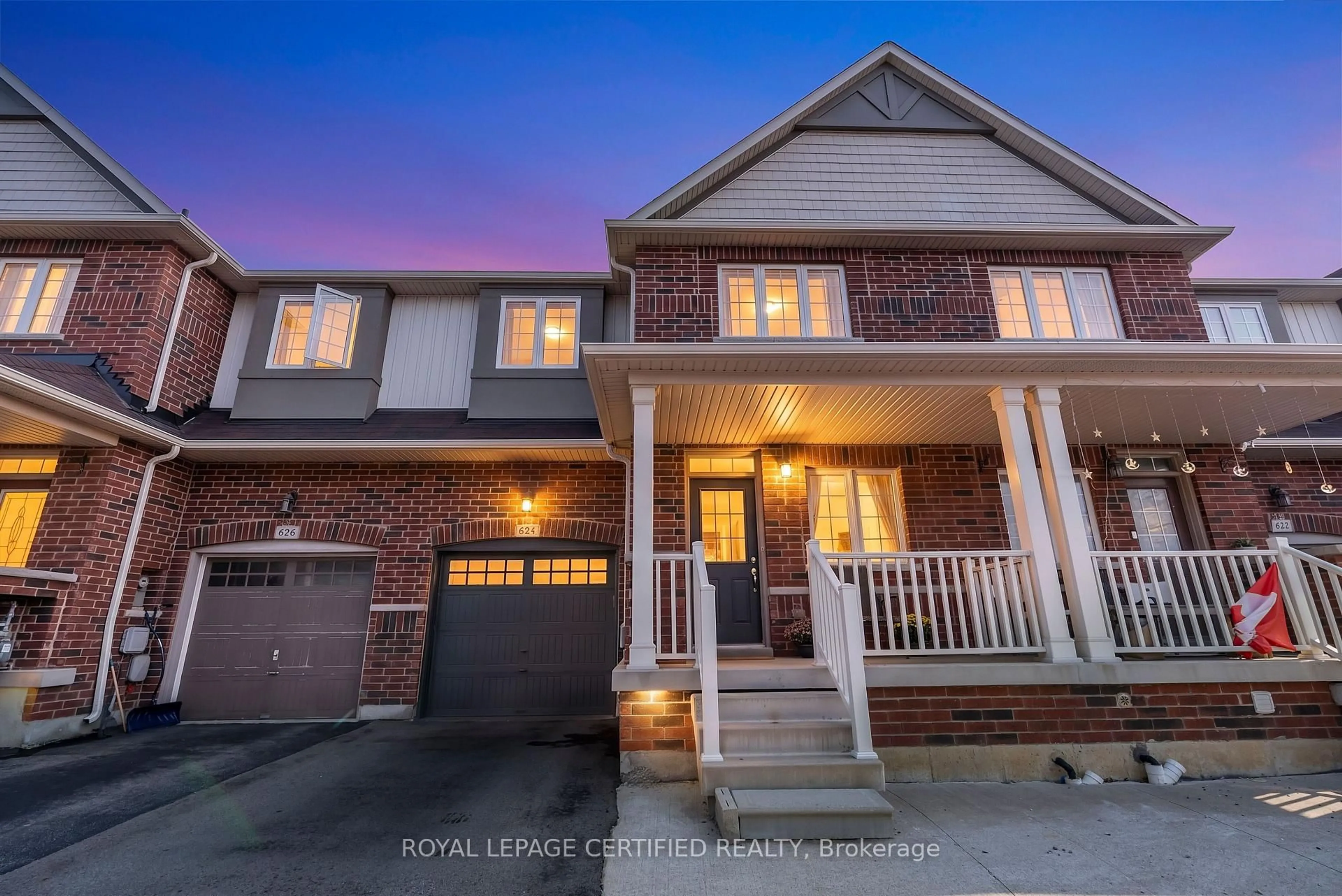 Home with brick exterior material, street for 624 Murray Meadows Pl, Milton Ontario L9T 8L7