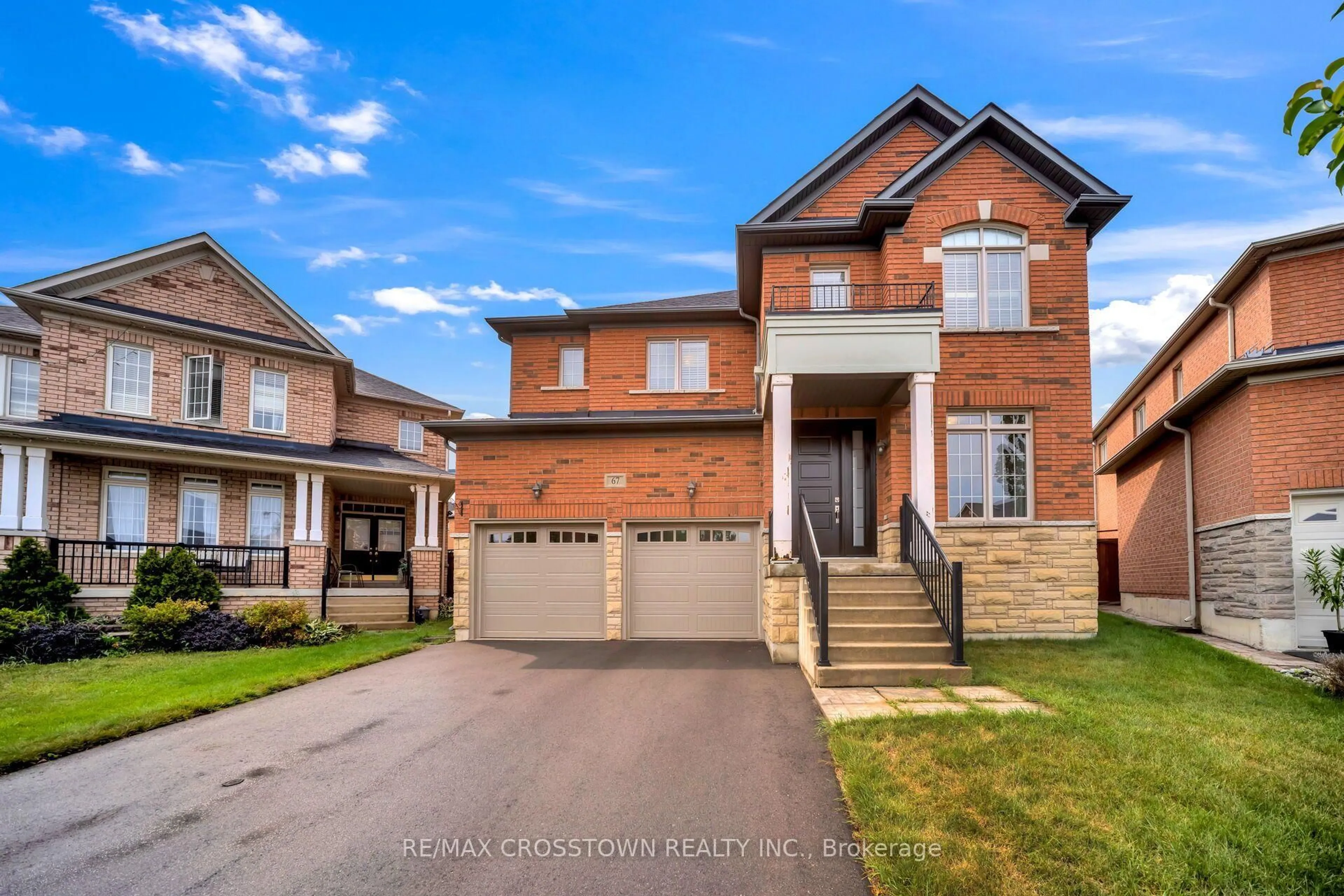 Home with brick exterior material, street for 67 Sorbonne Dr, Brampton Ontario L6P 1Y6