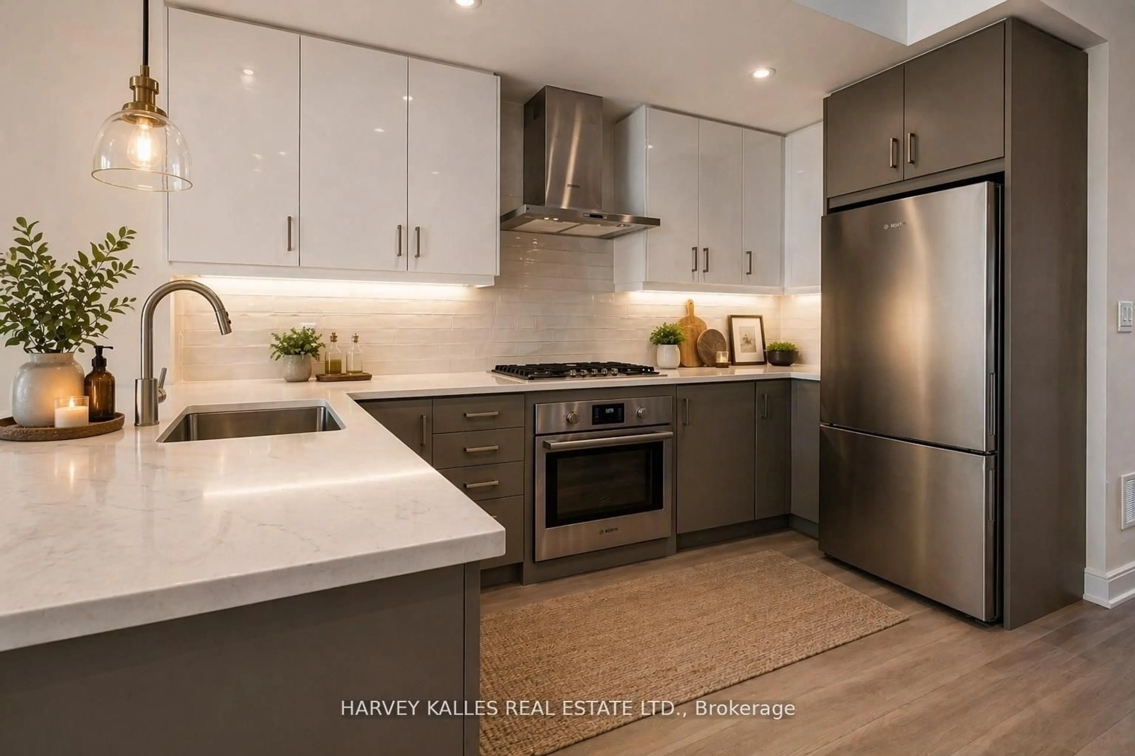 Contemporary kitchen, ceramic/tile floor for 9 Innes Ave, Toronto Ontario M6E 0B2