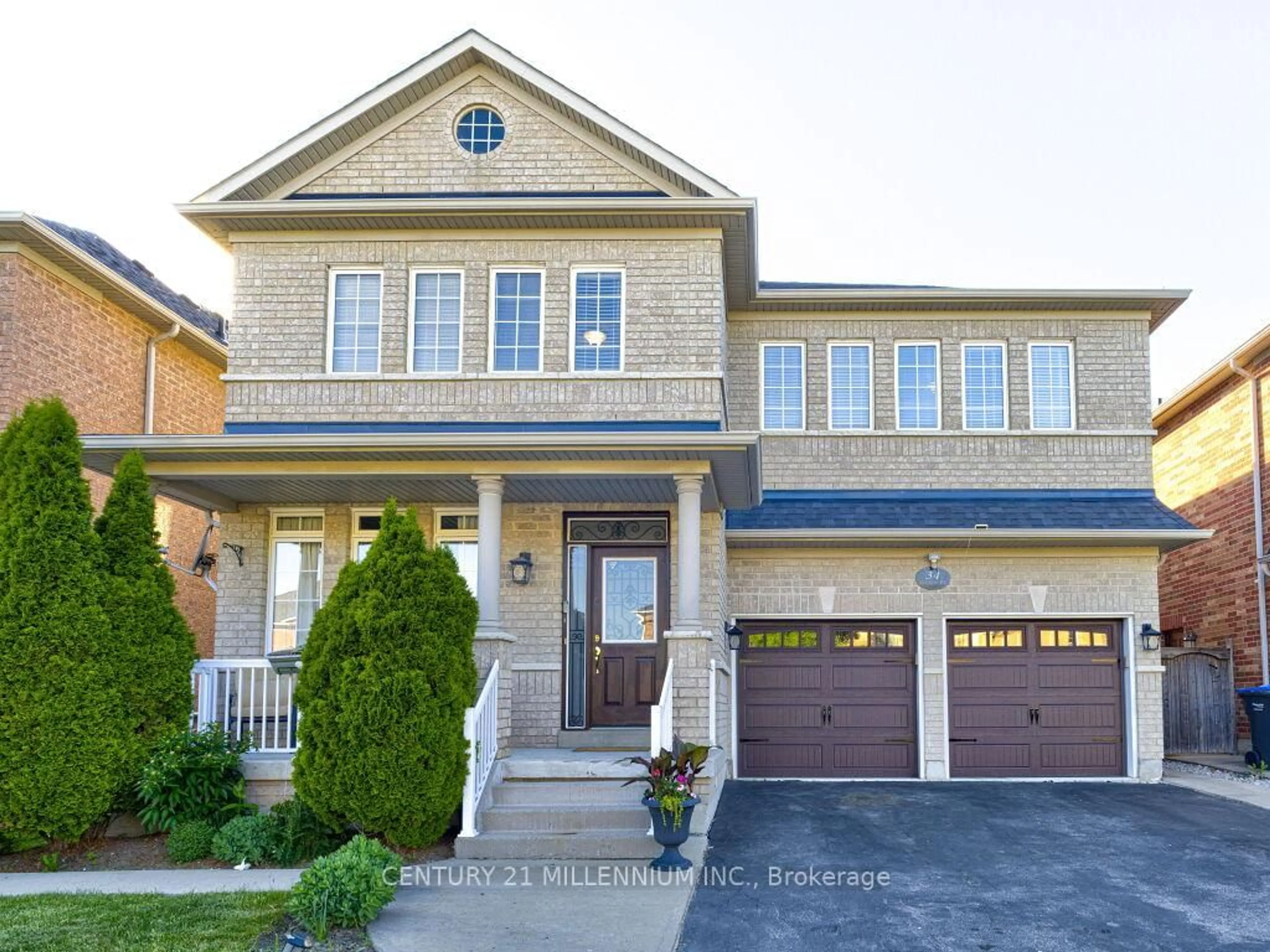 Home with brick exterior material, street for 34 Lexington Rd, Brampton Ontario L6P 2B6