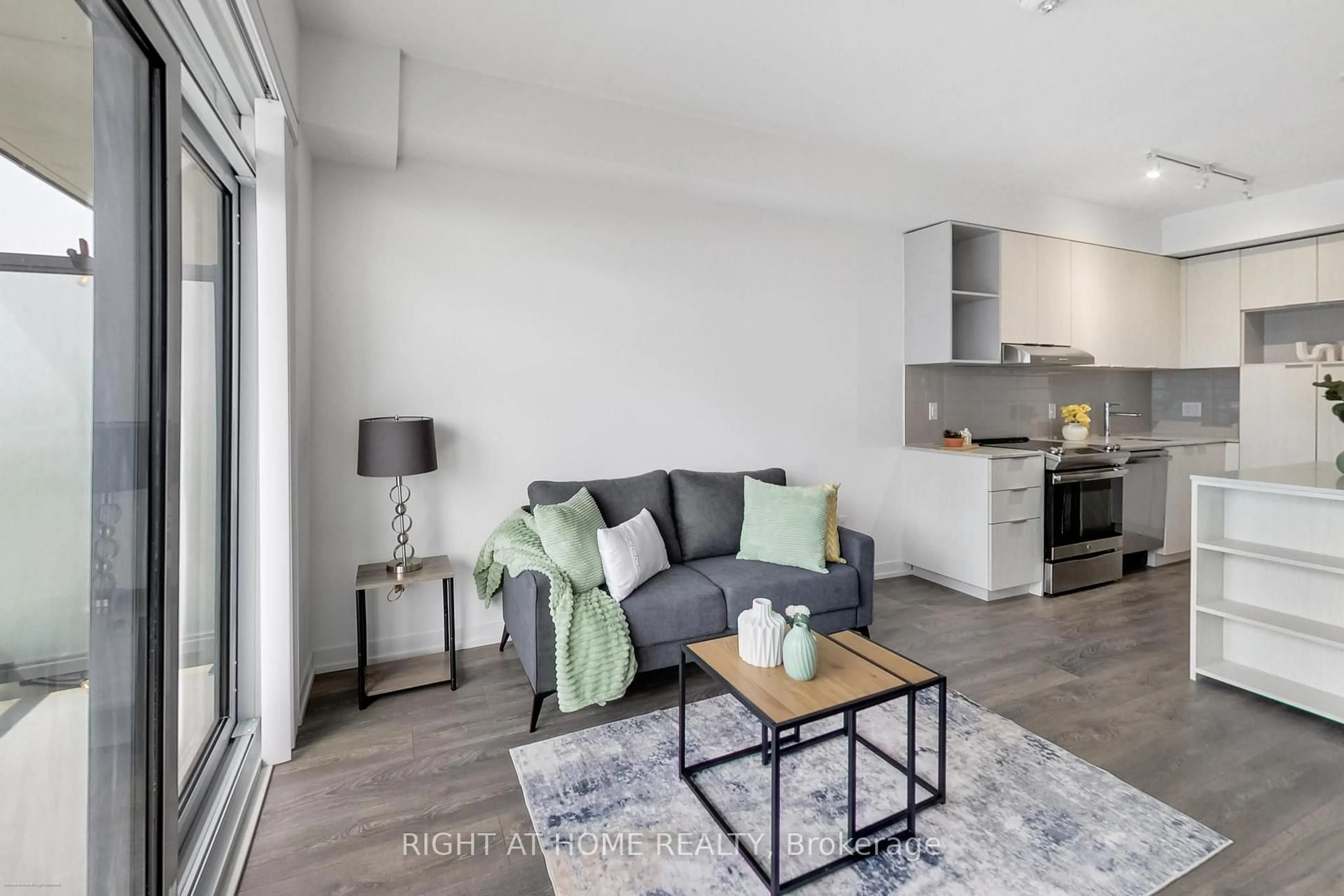 Living room with furniture, unknown for 2520 Eglinton Ave #1602, Mississauga Ontario L5M 0Y4