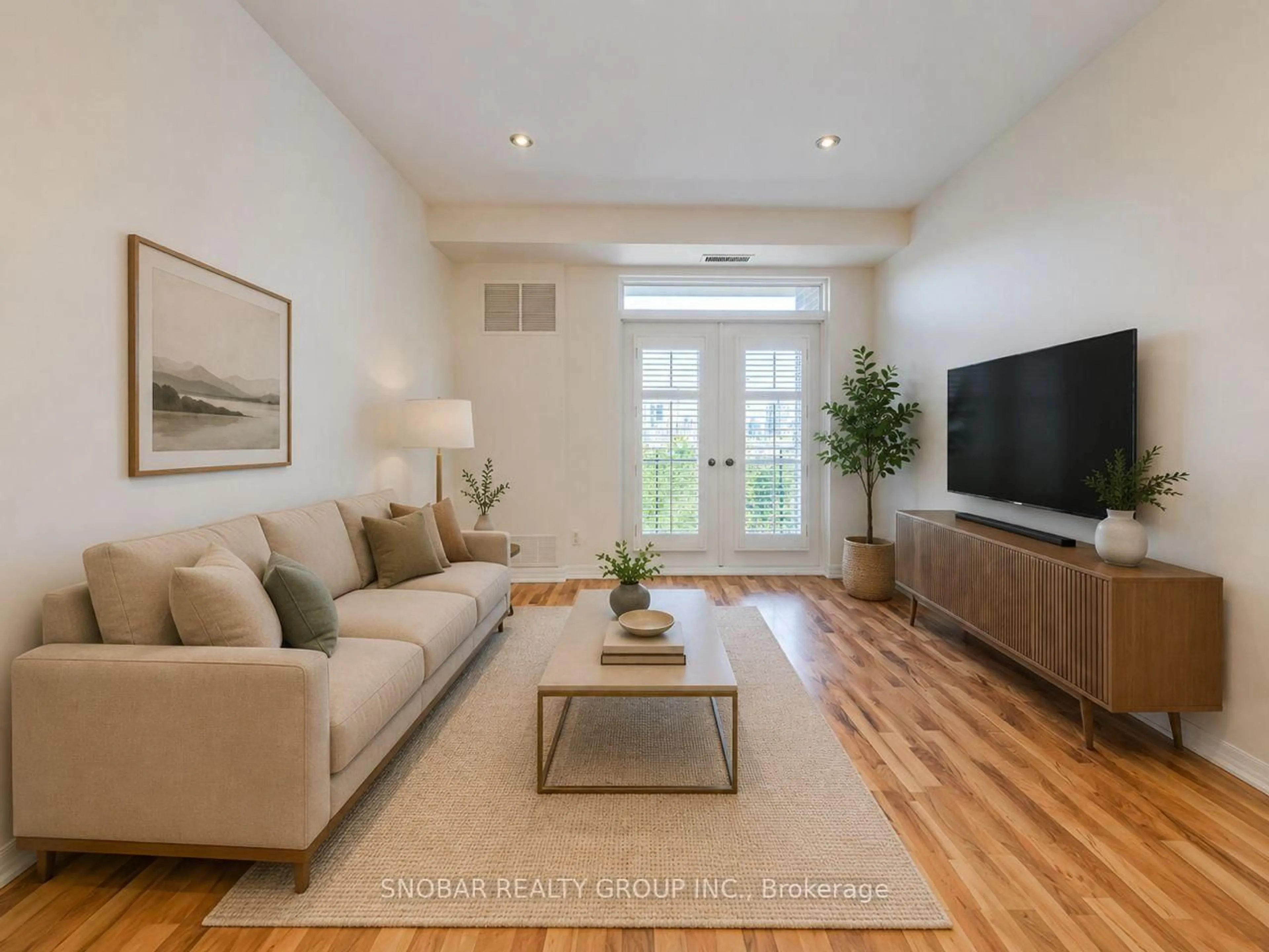 Living room with furniture, unknown for 245 Dalesford Rd #415, Toronto Ontario M8Y 4H7