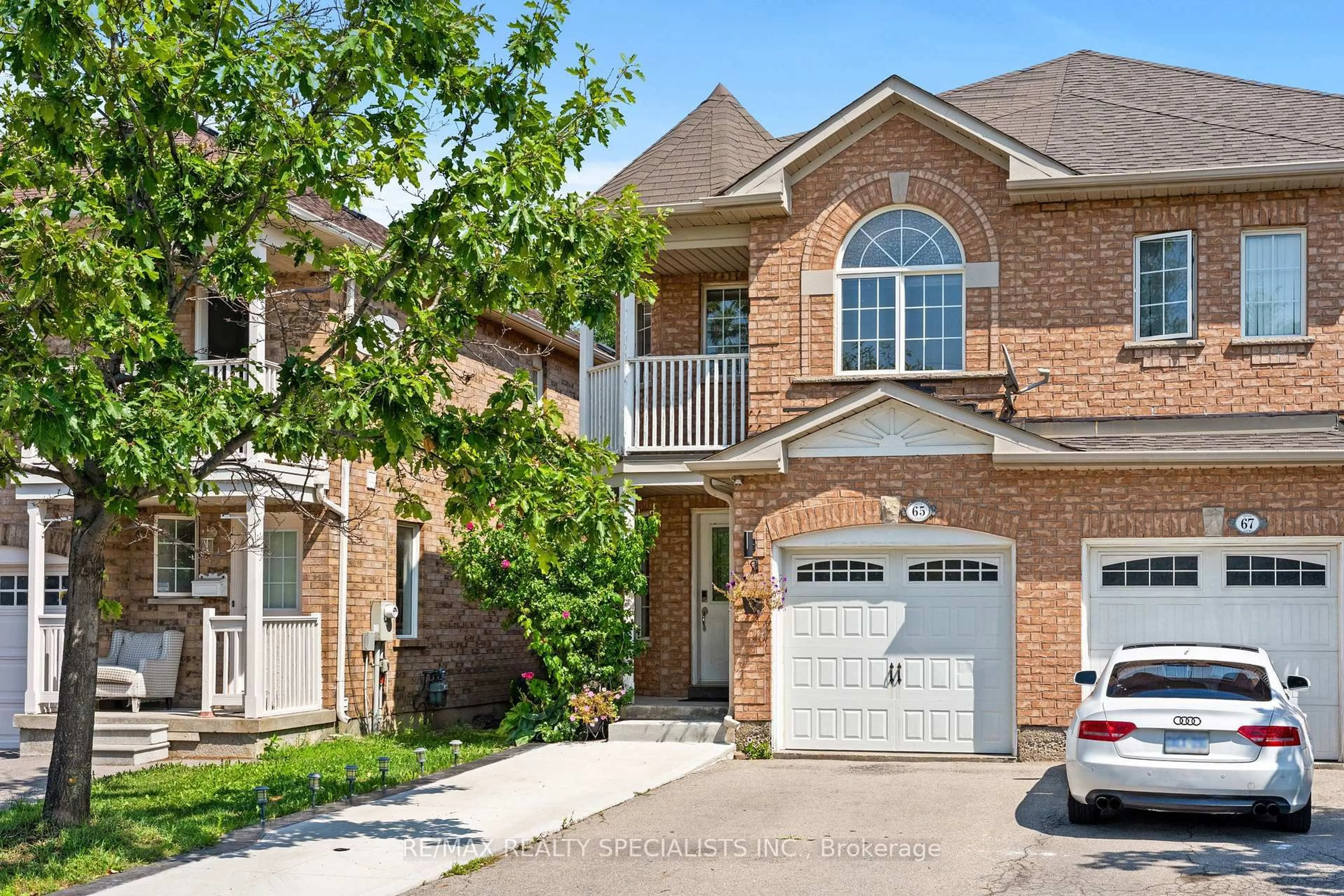Home with brick exterior material, street for 65 Ozner Crt, Brampton Ontario L6X 4Y9