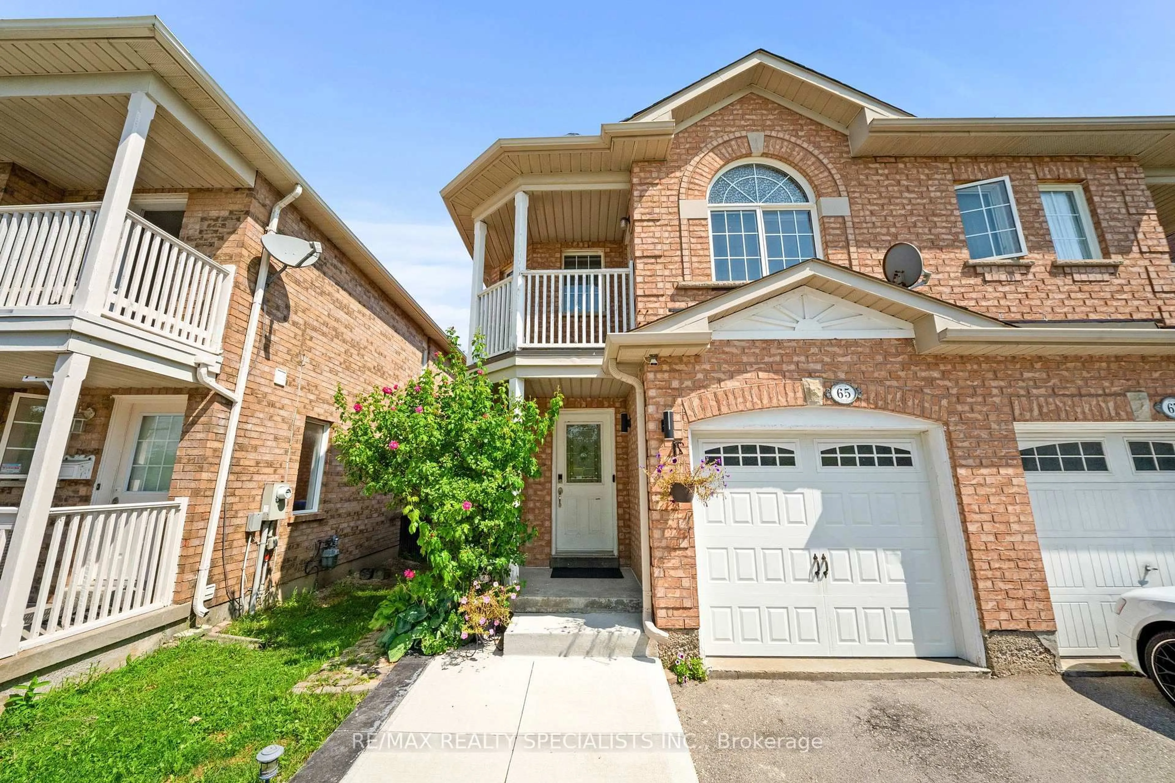 Home with brick exterior material, street for 65 Ozner Crt, Brampton Ontario L6X 4Y9