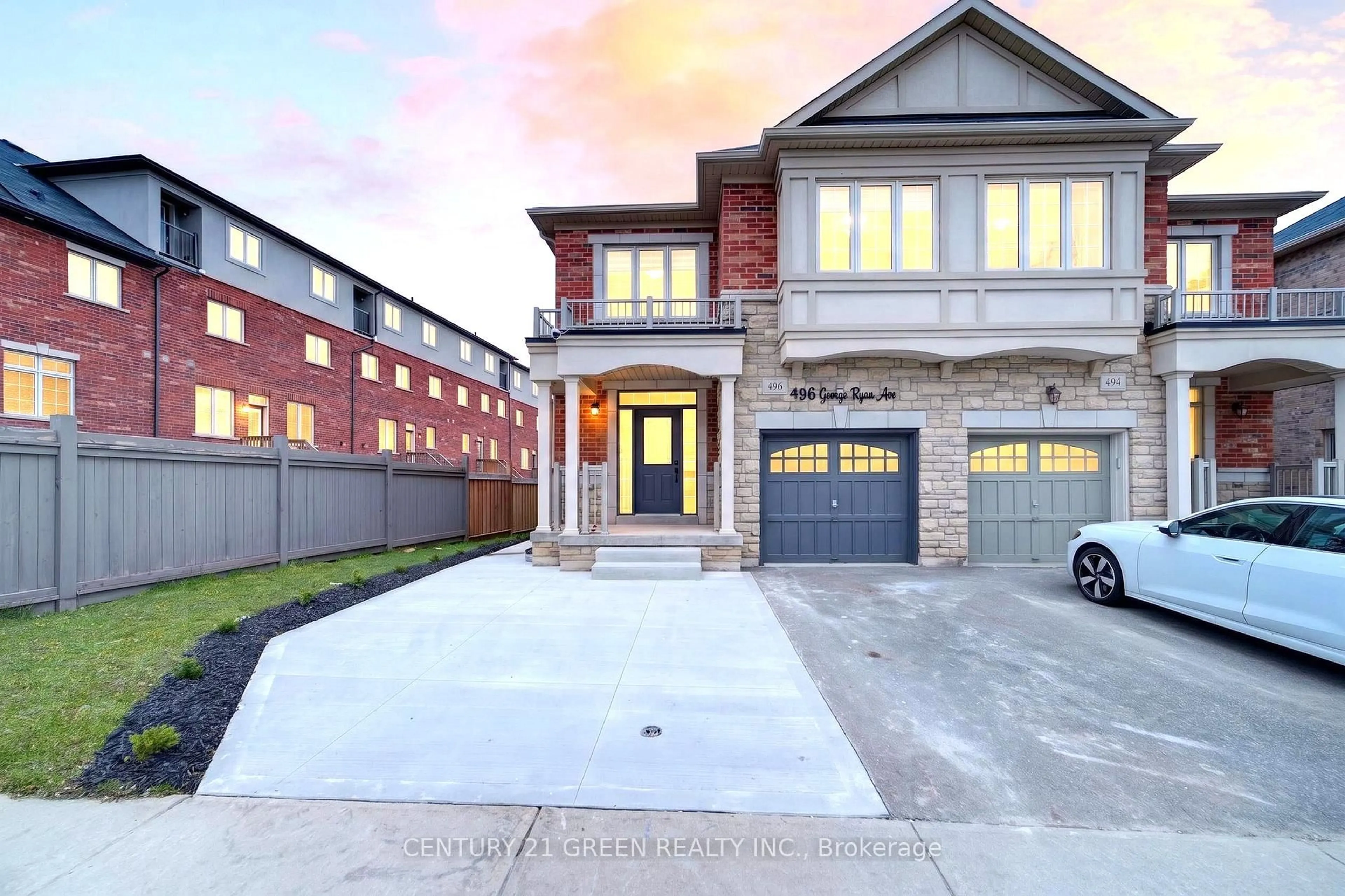 Home with brick exterior material, street for 496 George Ryan Ave, Oakville Ontario L6H 0S5