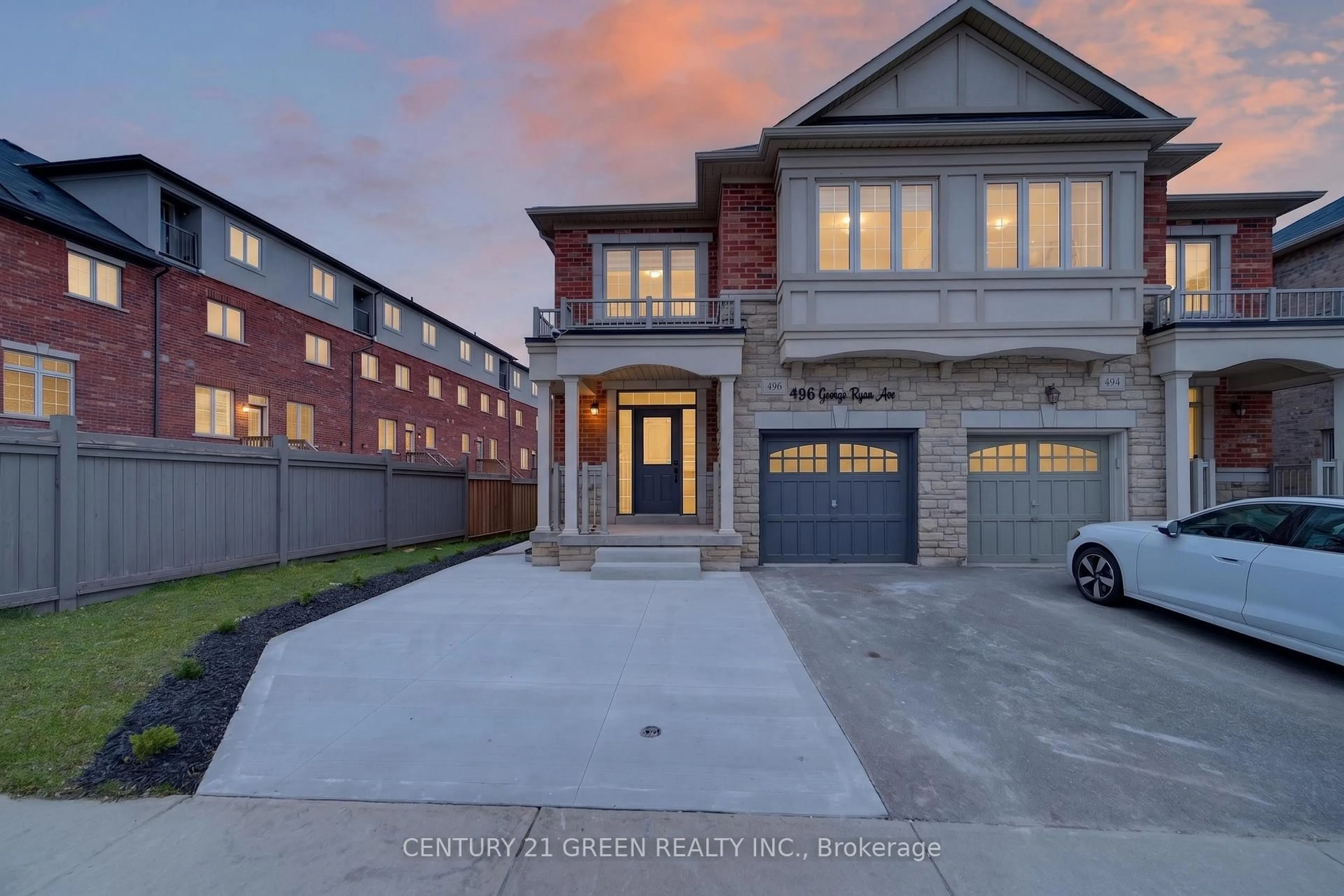 Home with brick exterior material, street for 496 George Ryan Ave, Oakville Ontario L6H 0S5