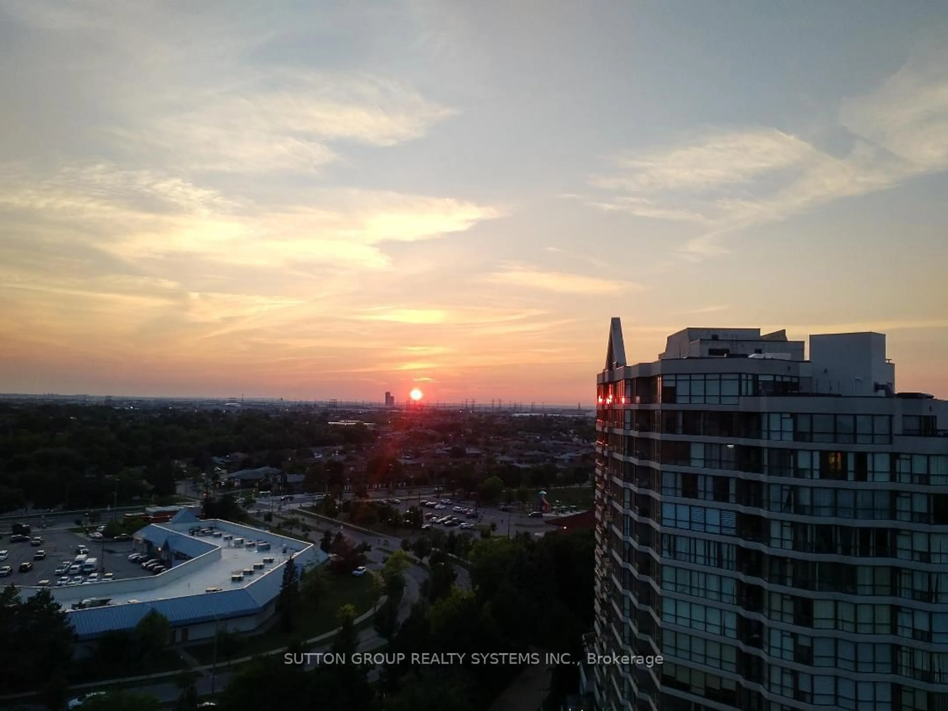 A pic from outside/outdoor area/front of a property/back of a property/a pic from drone, city buildings view from balcony for 3 Rowntree Rd #1610, Toronto Ontario M9V 5G8