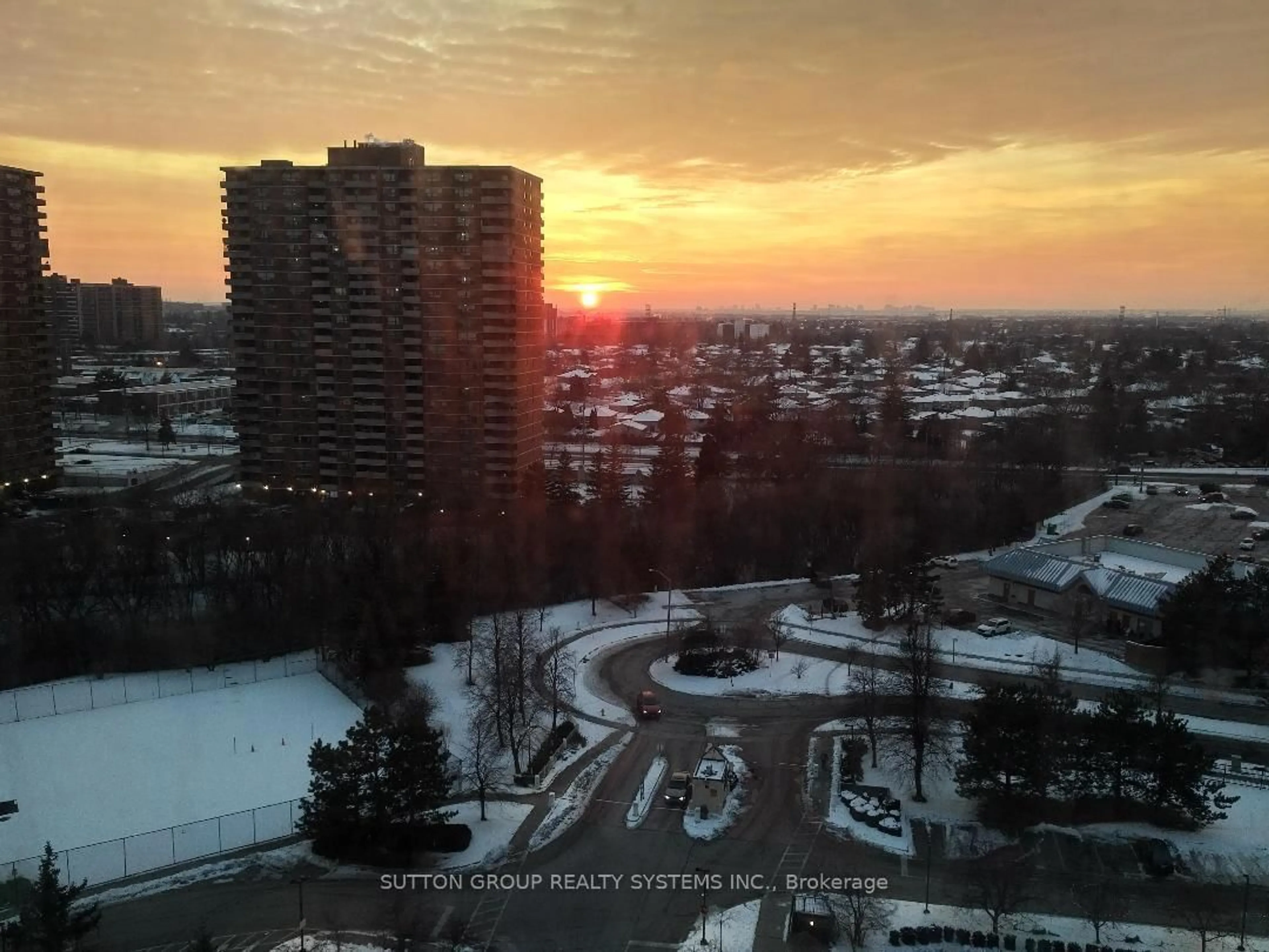 A pic from outside/outdoor area/front of a property/back of a property/a pic from drone, city buildings view from balcony for 3 Rowntree Rd #1610, Toronto Ontario M9V 5G8
