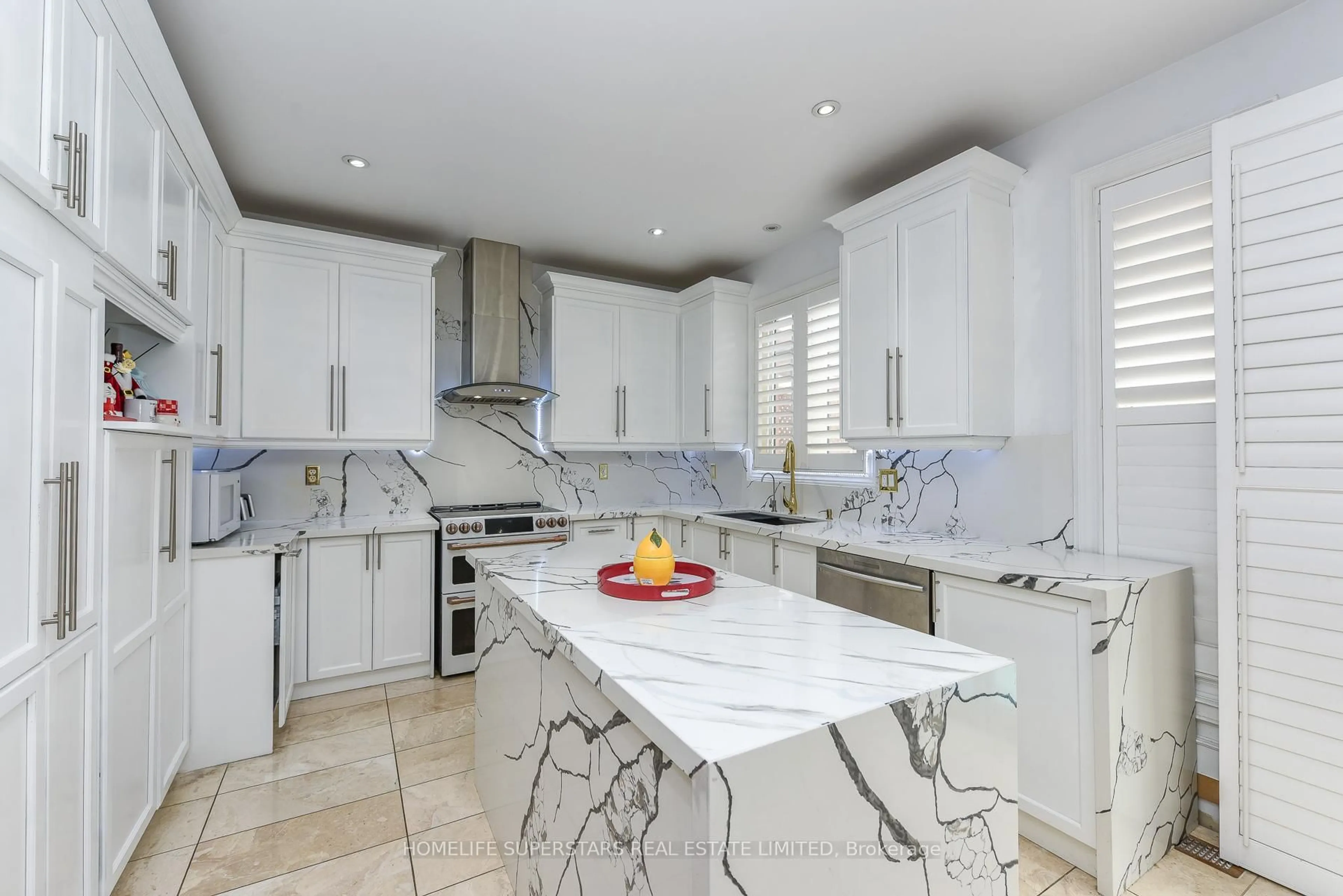 Contemporary kitchen, ceramic/tile floor for 36 Lucky Lane, Brampton Ontario L6R 3M3