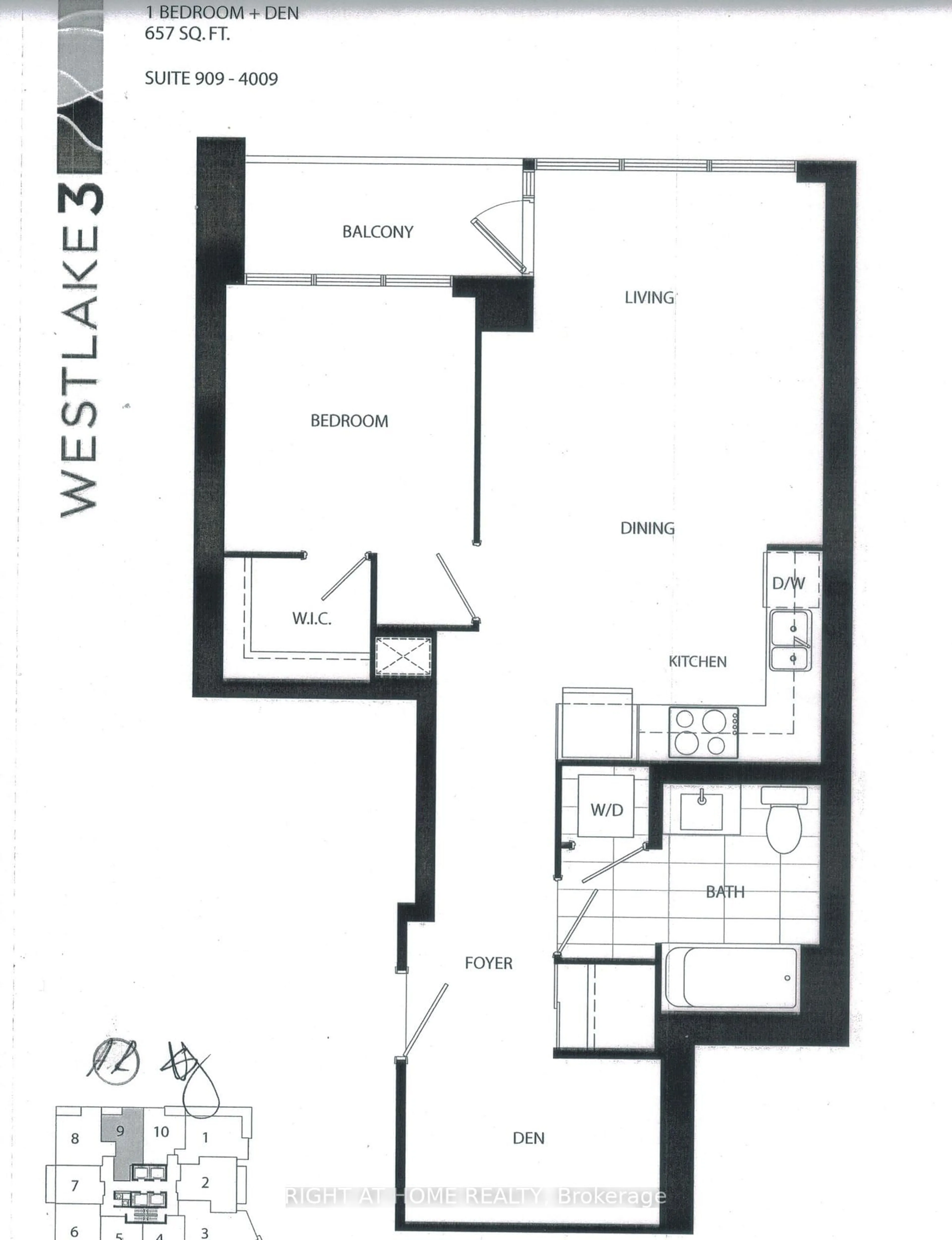 Floor plan for 2212 Lake Shore Blvd #3509, Toronto Ontario M8V 0C2