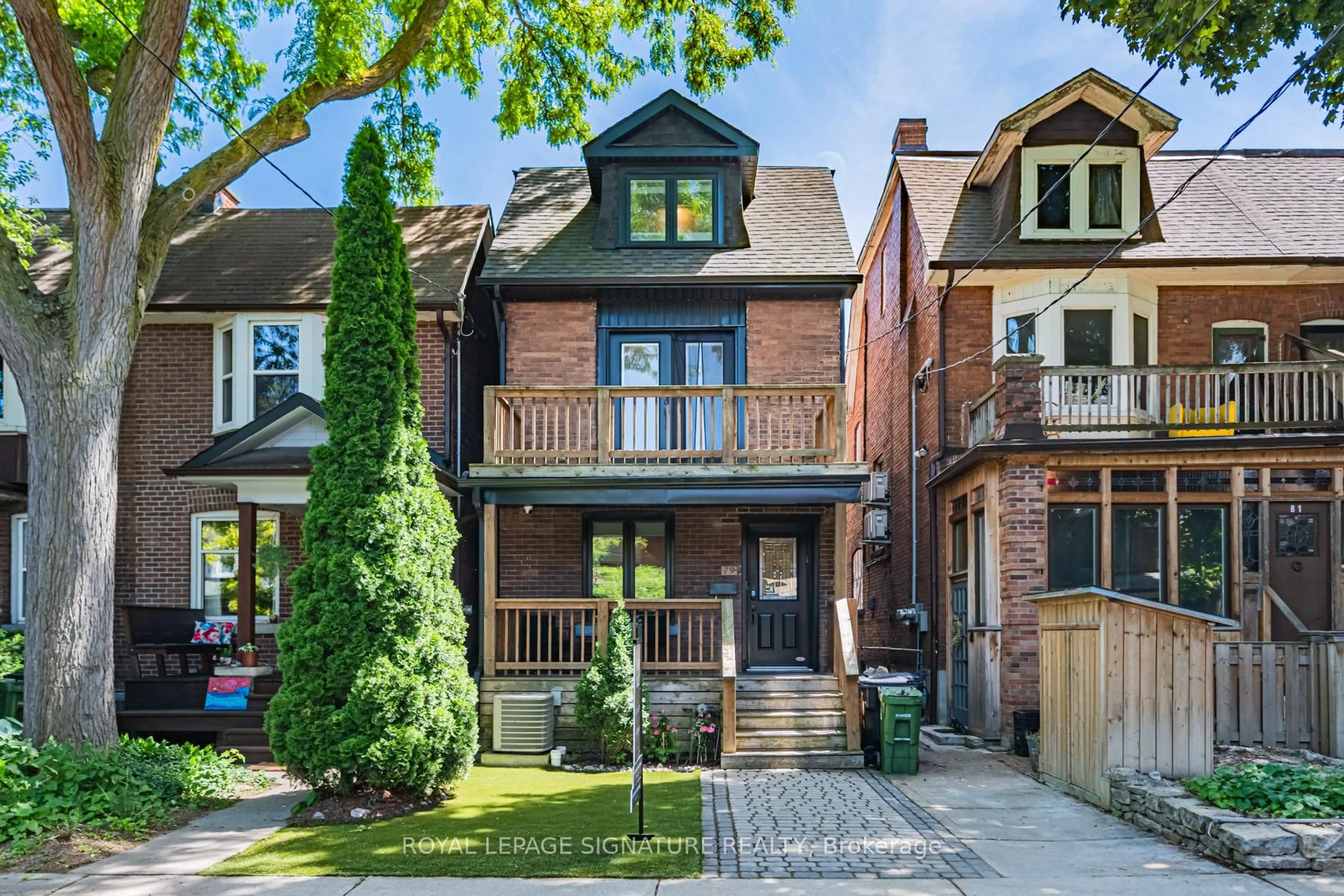 Home with brick exterior material, street for 79 Pendrith St, Toronto Ontario M6G 1R8