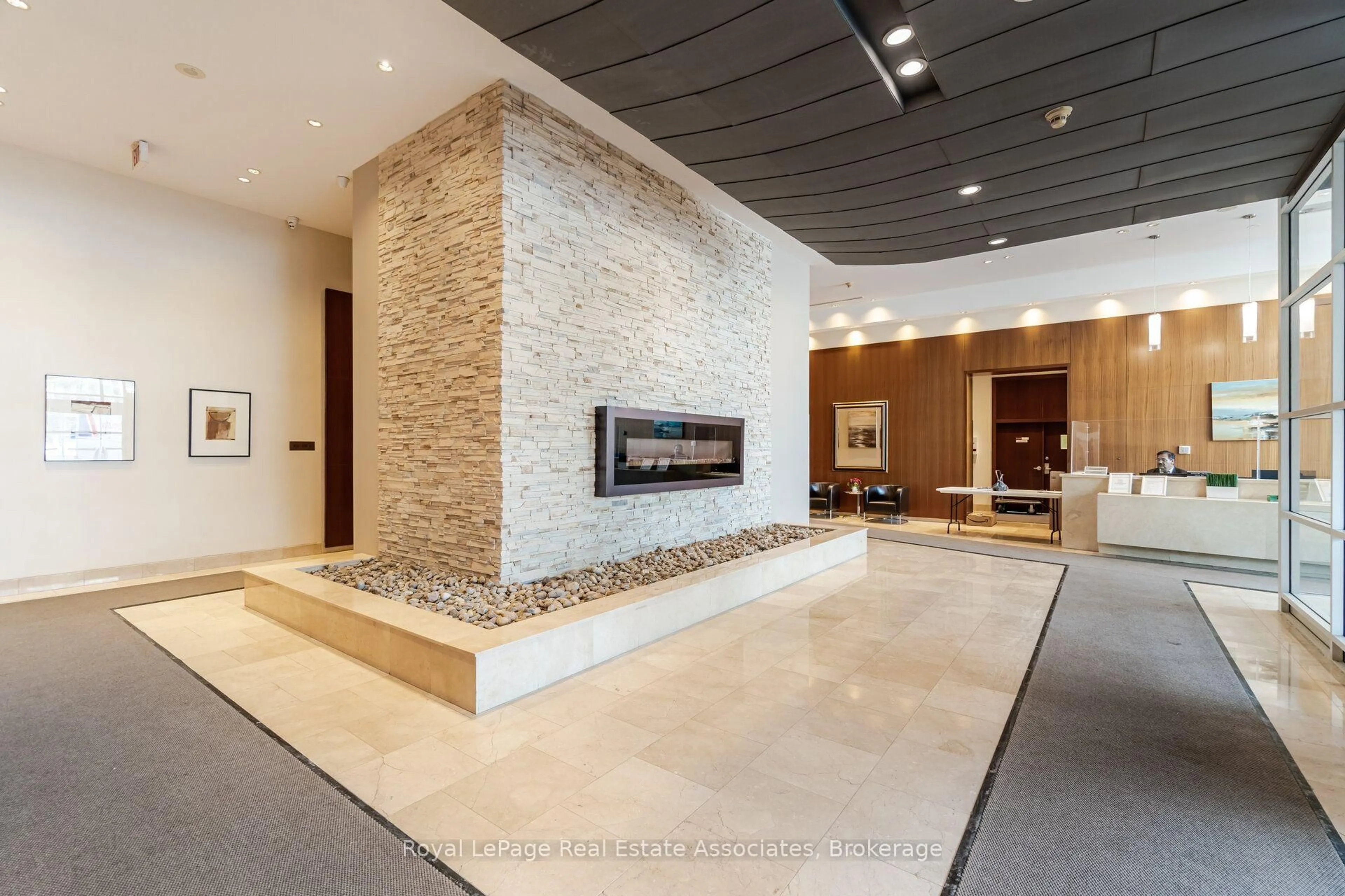Lobby for 220 Burnhamthorpe Rd #305, Mississauga Ontario L5B 4N4