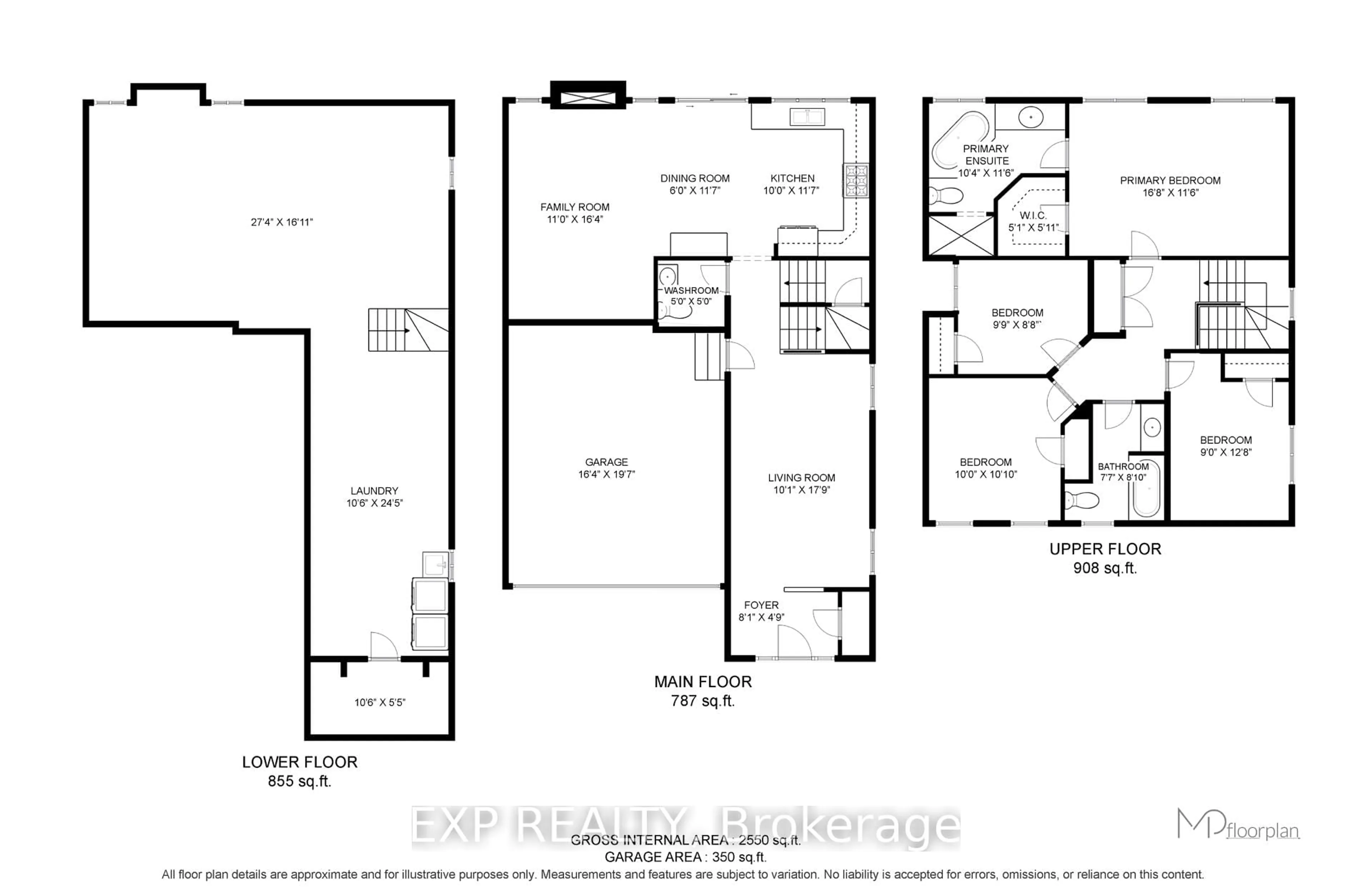 Floor plan for 363 Holmes Cres, Milton Ontario L9T 0T4