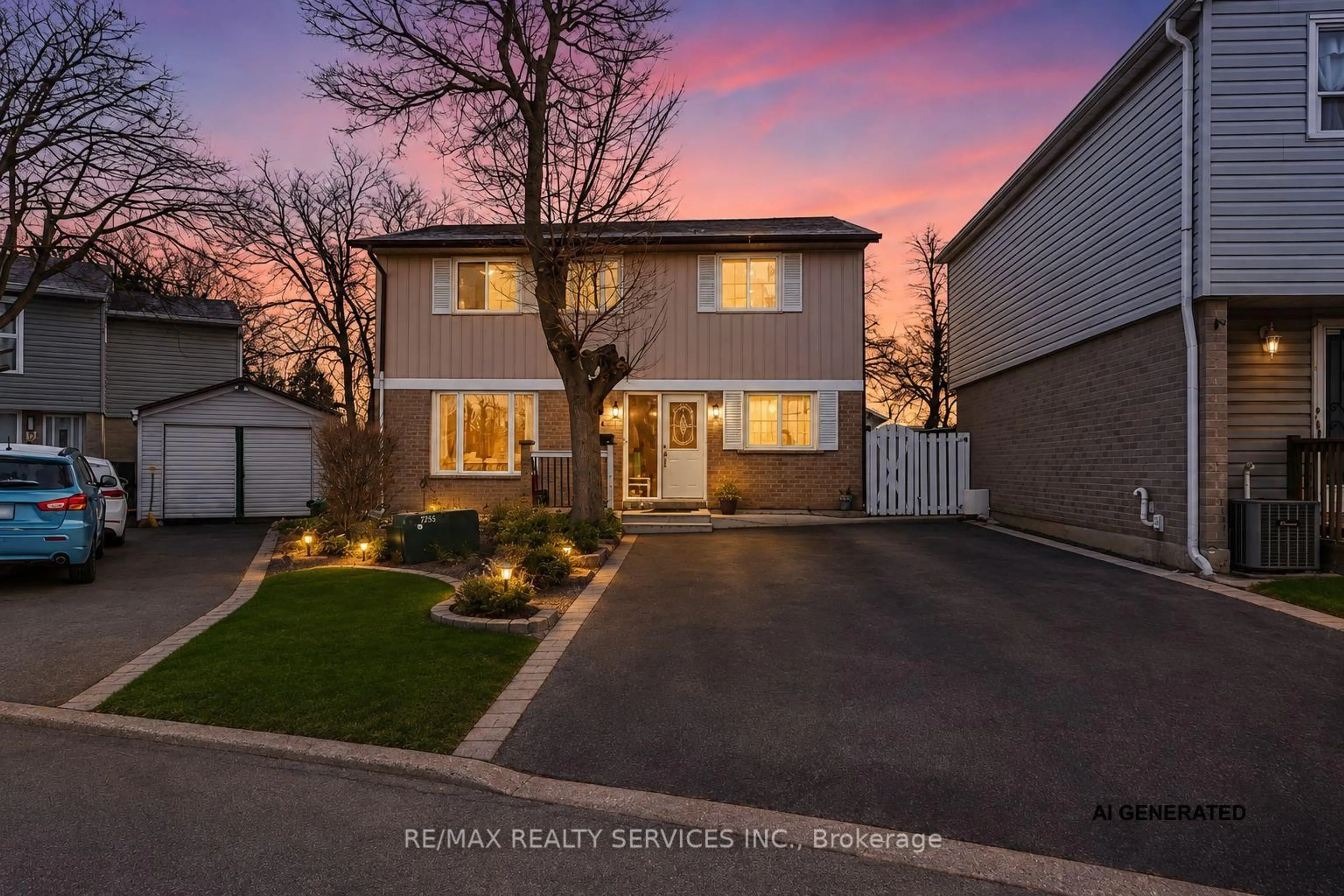 A pic from outside/outdoor area/front of a property/back of a property/a pic from drone, street for 11 Juliette Sq, Brampton Ontario L6S 2M6