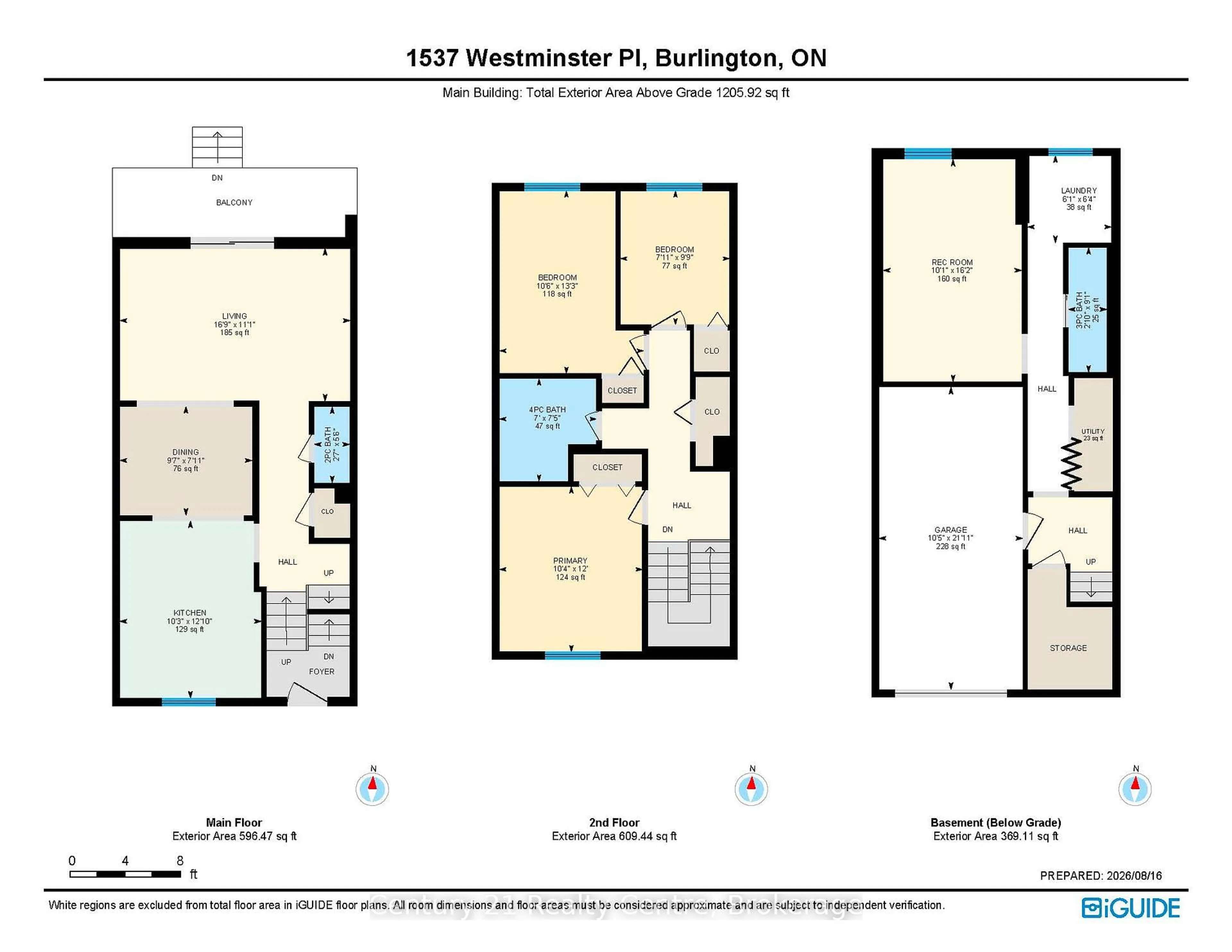 Floor plan for 1537 Westminster Pl, Burlington Ontario L7P 2B4