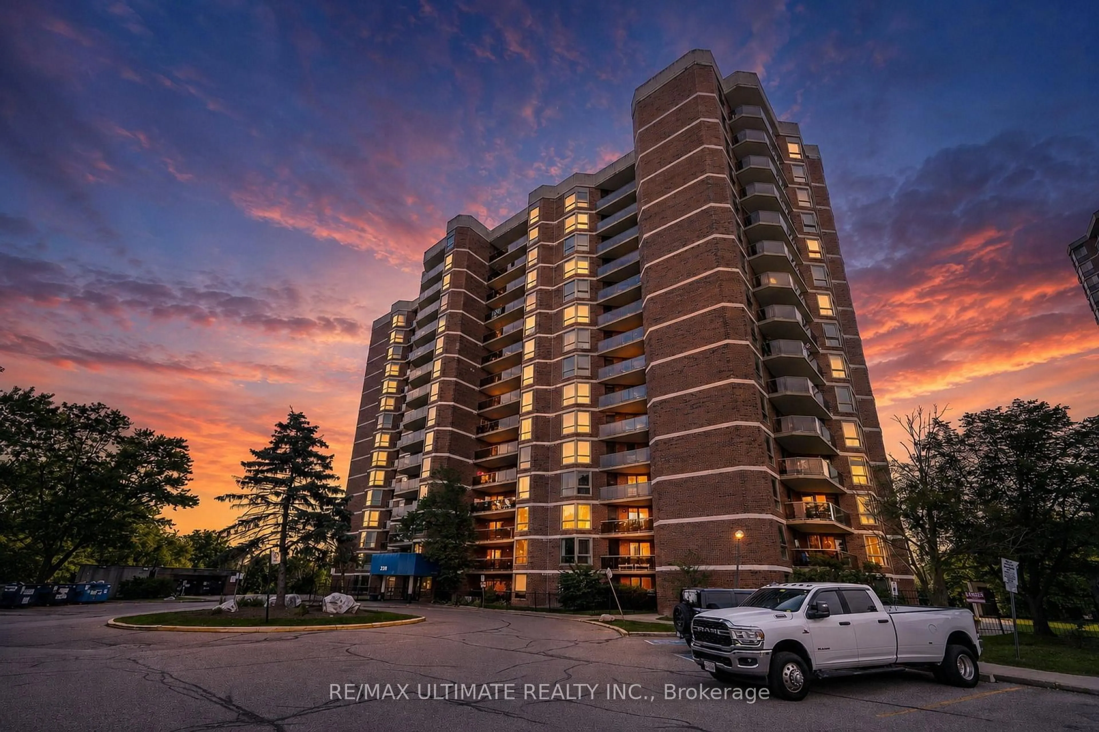 A pic from outside/outdoor area/front of a property/back of a property/a pic from drone, building for 238 Albion Rd #208, Toronto Ontario M9W 6A7