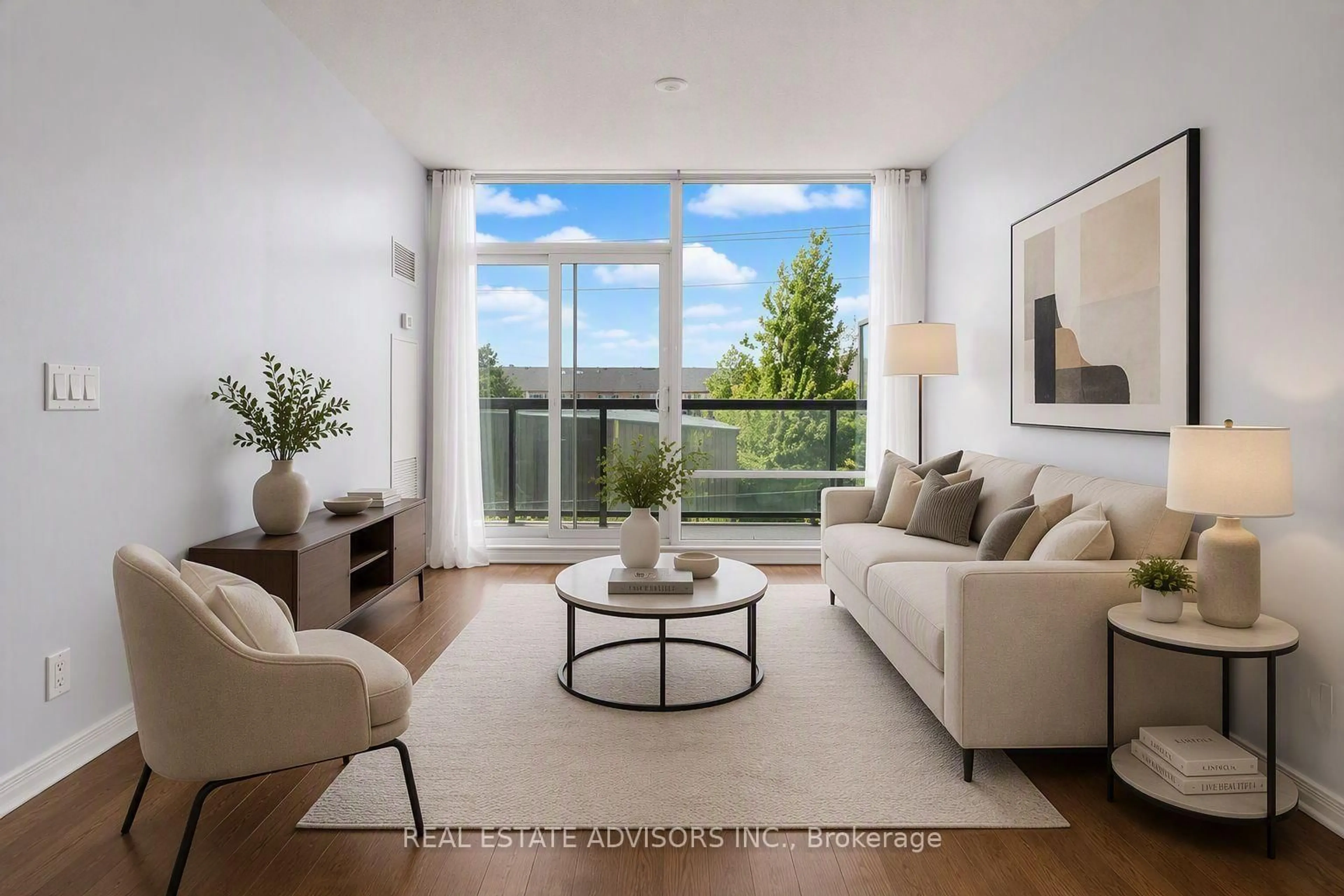 Living room with furniture, unknown for 15 Legion Rd #204, Toronto Ontario M8V 0A9