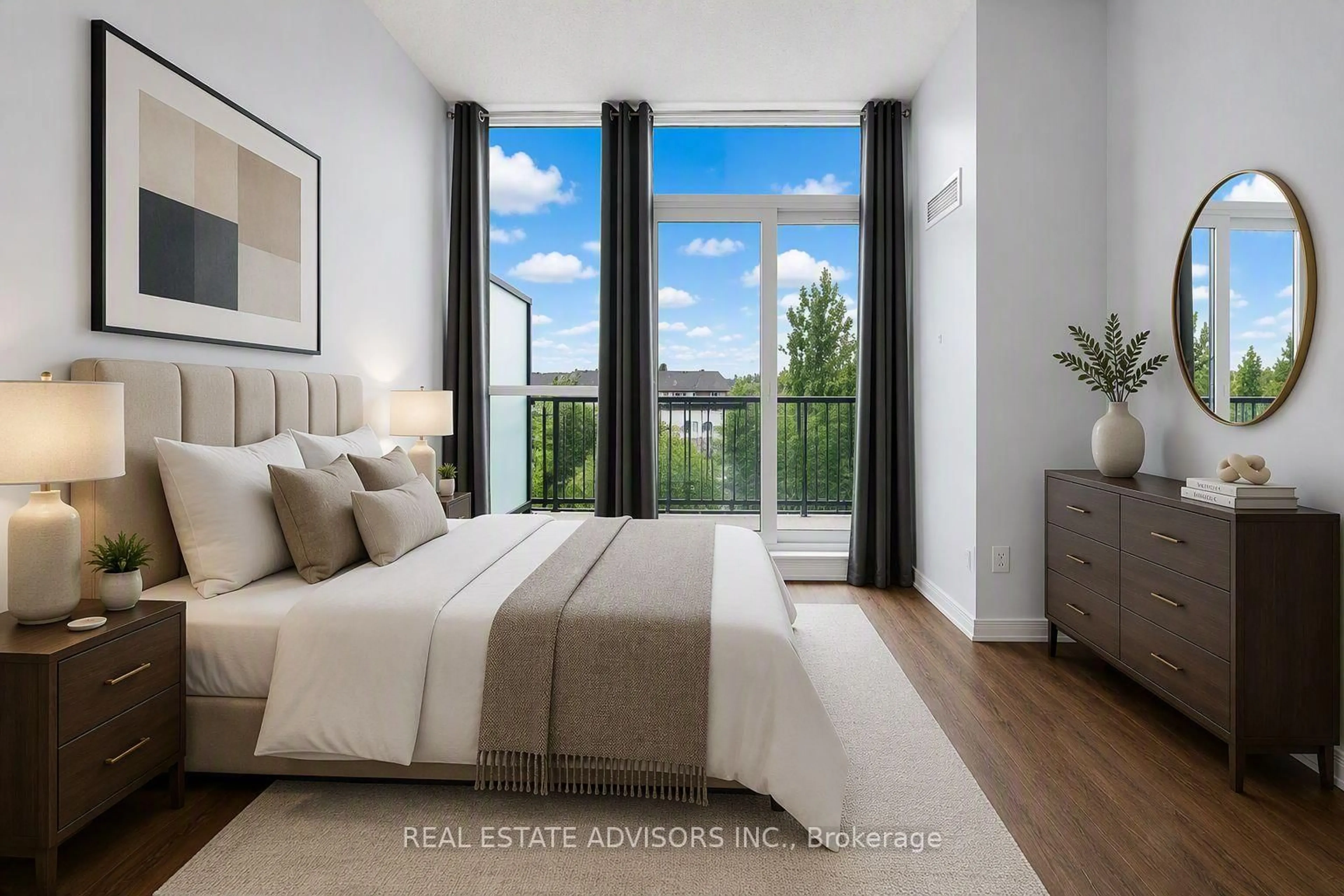 Bedroom with bed, unknown for 15 Legion Rd #204, Toronto Ontario M8V 0A9