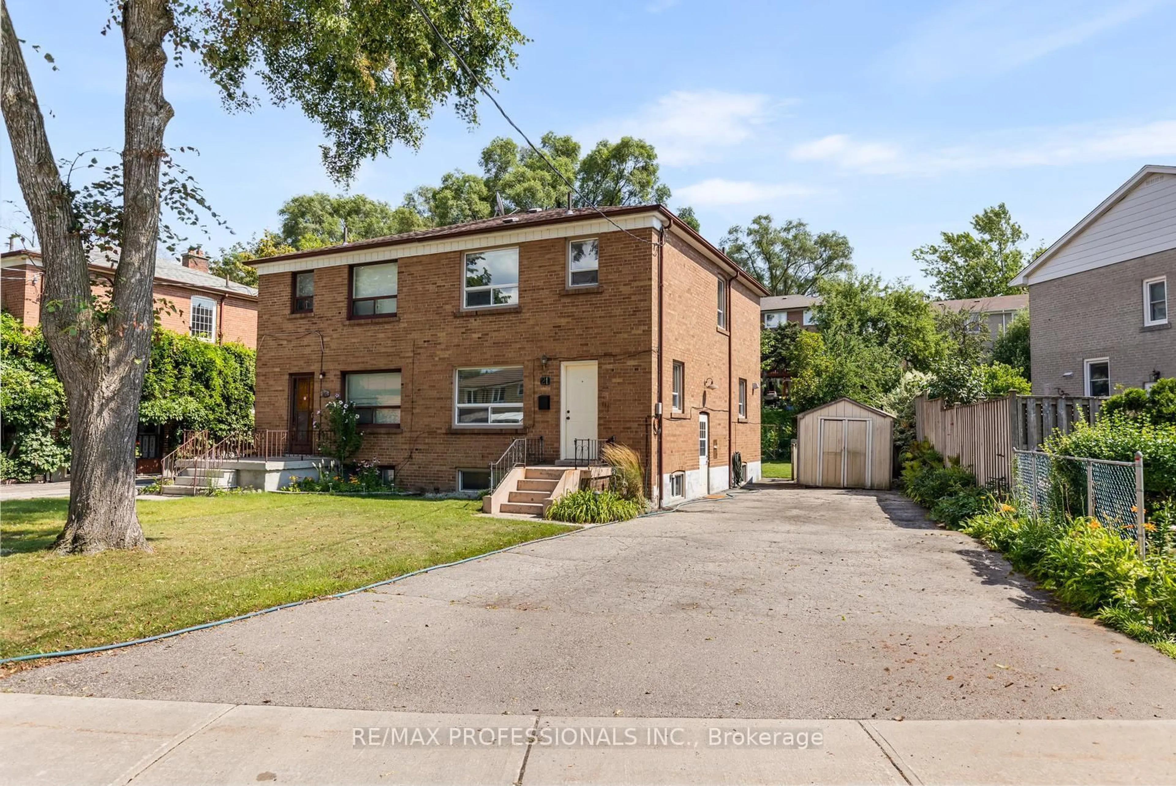 Home with brick exterior material, street for 21 Brendwin Rd, Toronto Ontario M6N 4V6
