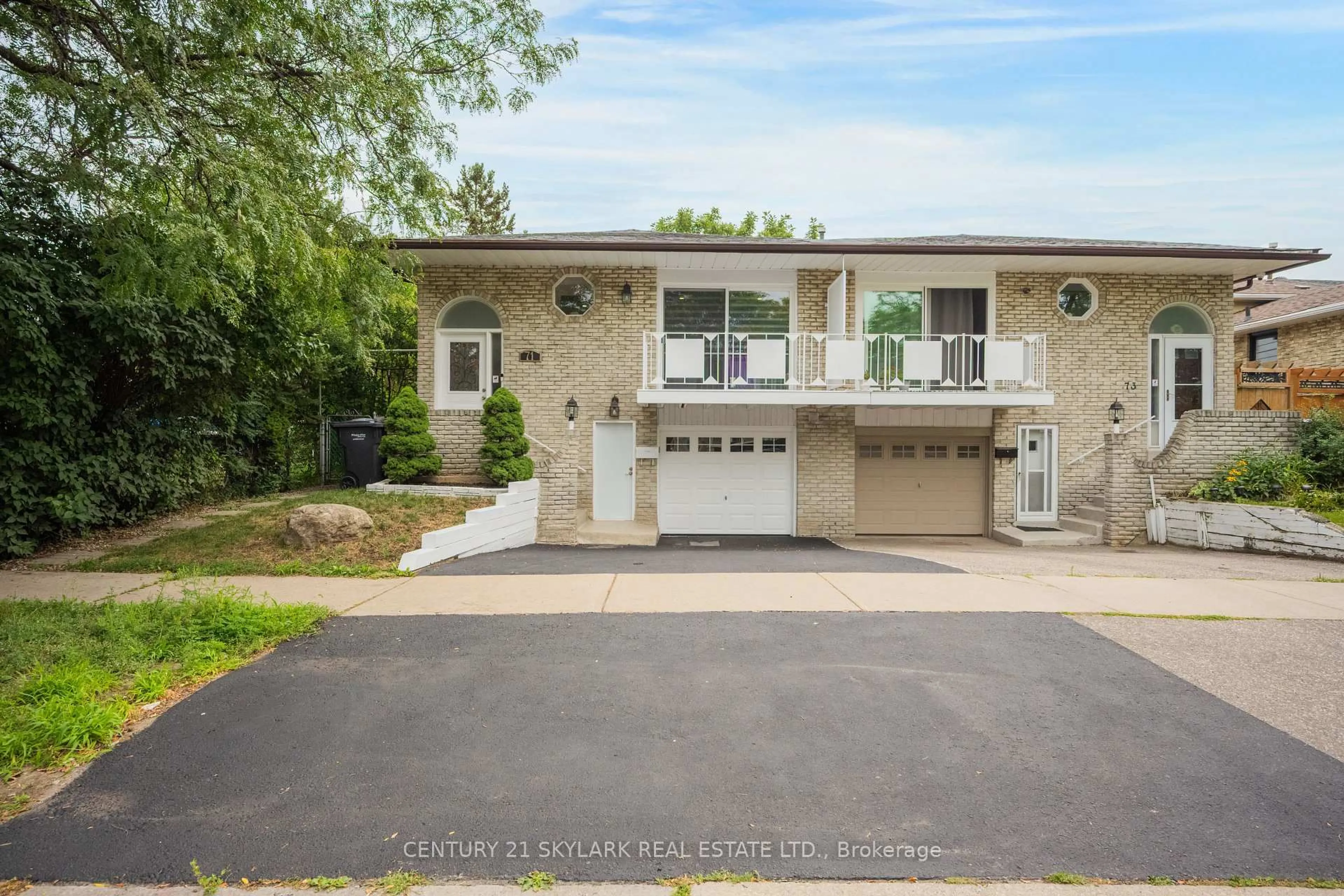 Home with brick exterior material, street for 71 Abell Dr, Brampton Ontario L6V 2W2