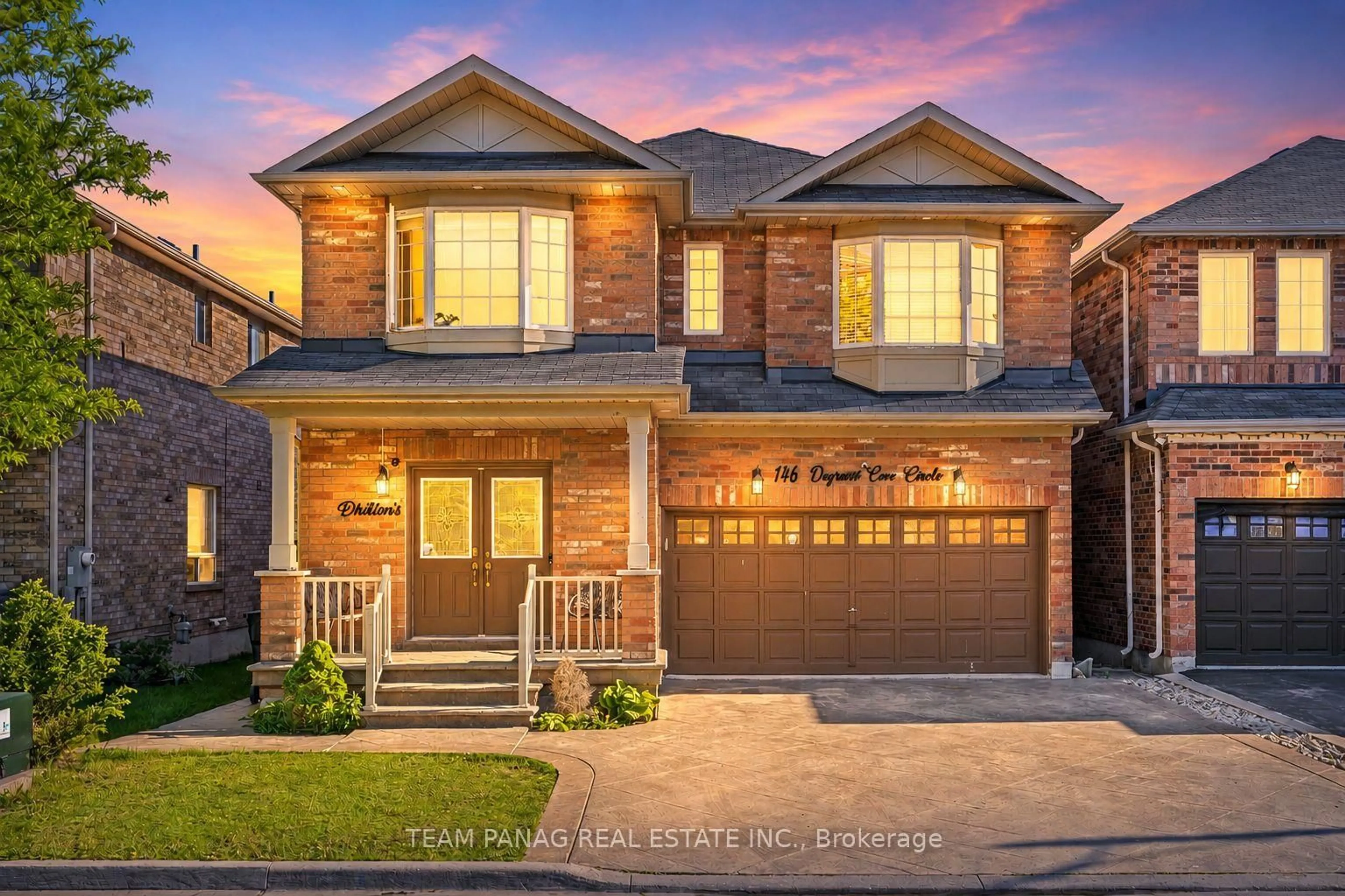 Home with brick exterior material, street for 146 Degrassi Cove Circ, Brampton Ontario L6X 0N8