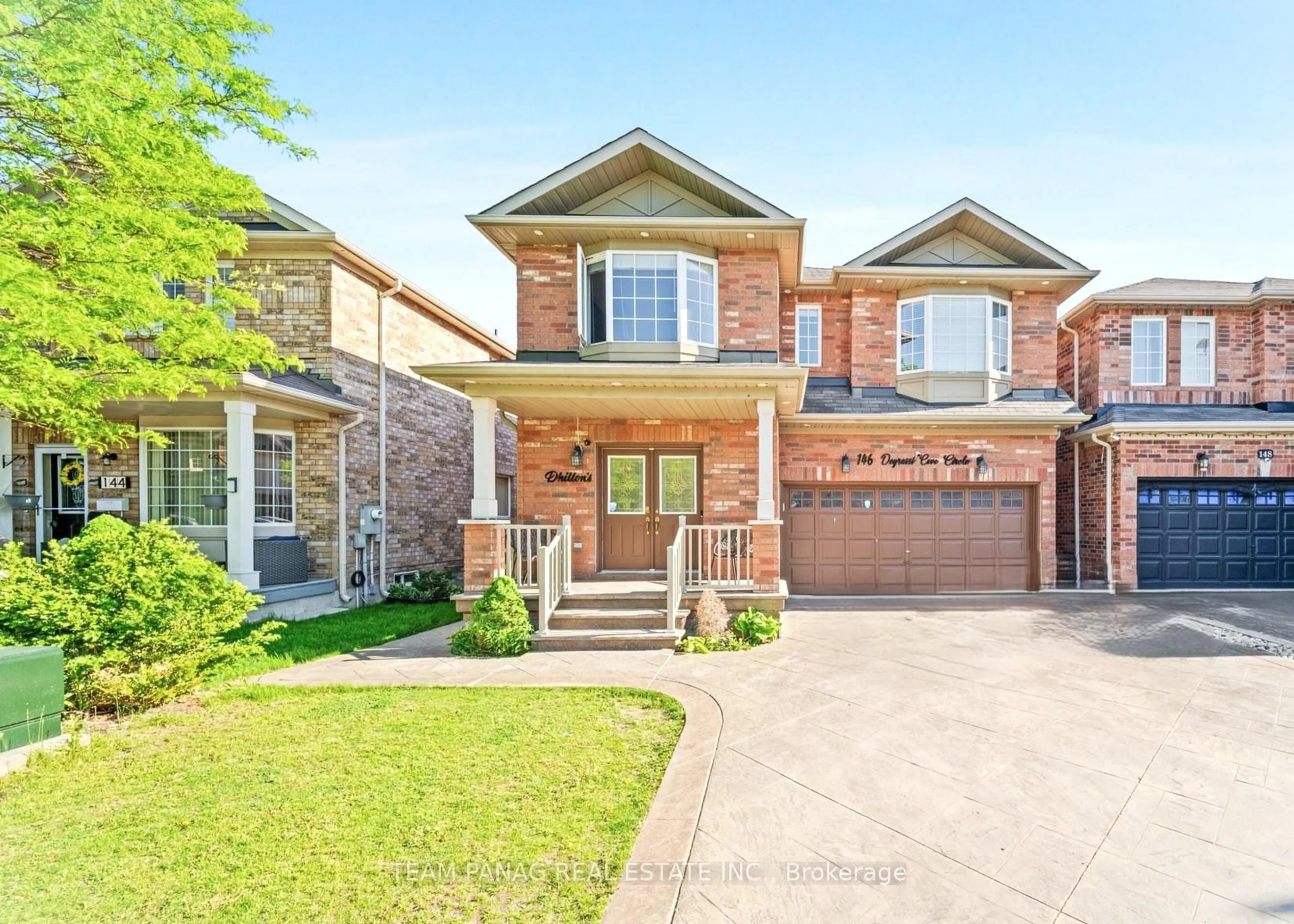 Home with brick exterior material, street for 146 Degrassi Cove Circ, Brampton Ontario L6X 0N8