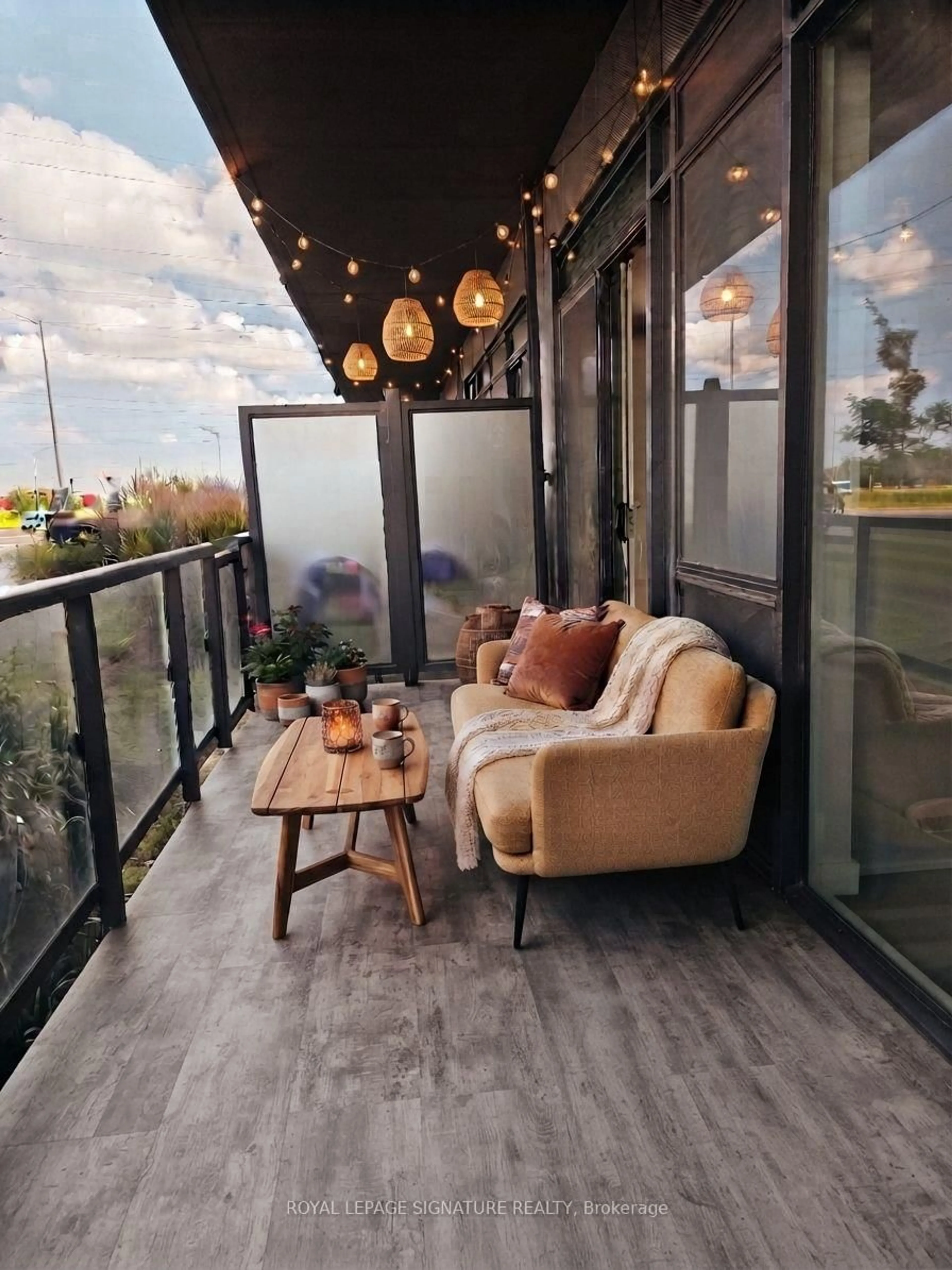 Balcony in the apartment, water/lake/river/ocean view for 3200 Dakota Common #104B, Burlington Ontario L7M 2A7