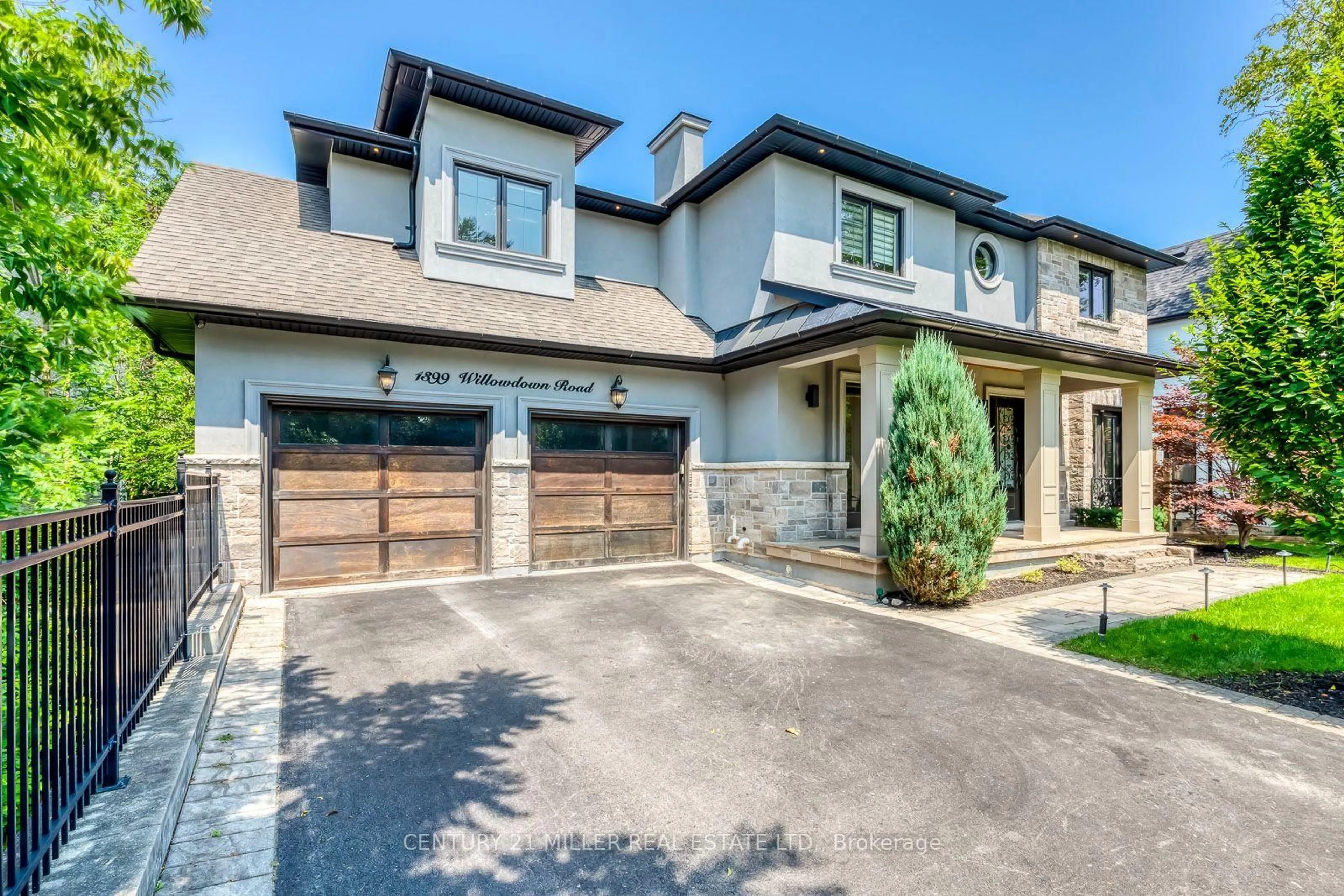 Home with brick exterior material, street for 1399 WILLOWDOWN Rd, Oakville Ontario L6L 1X2